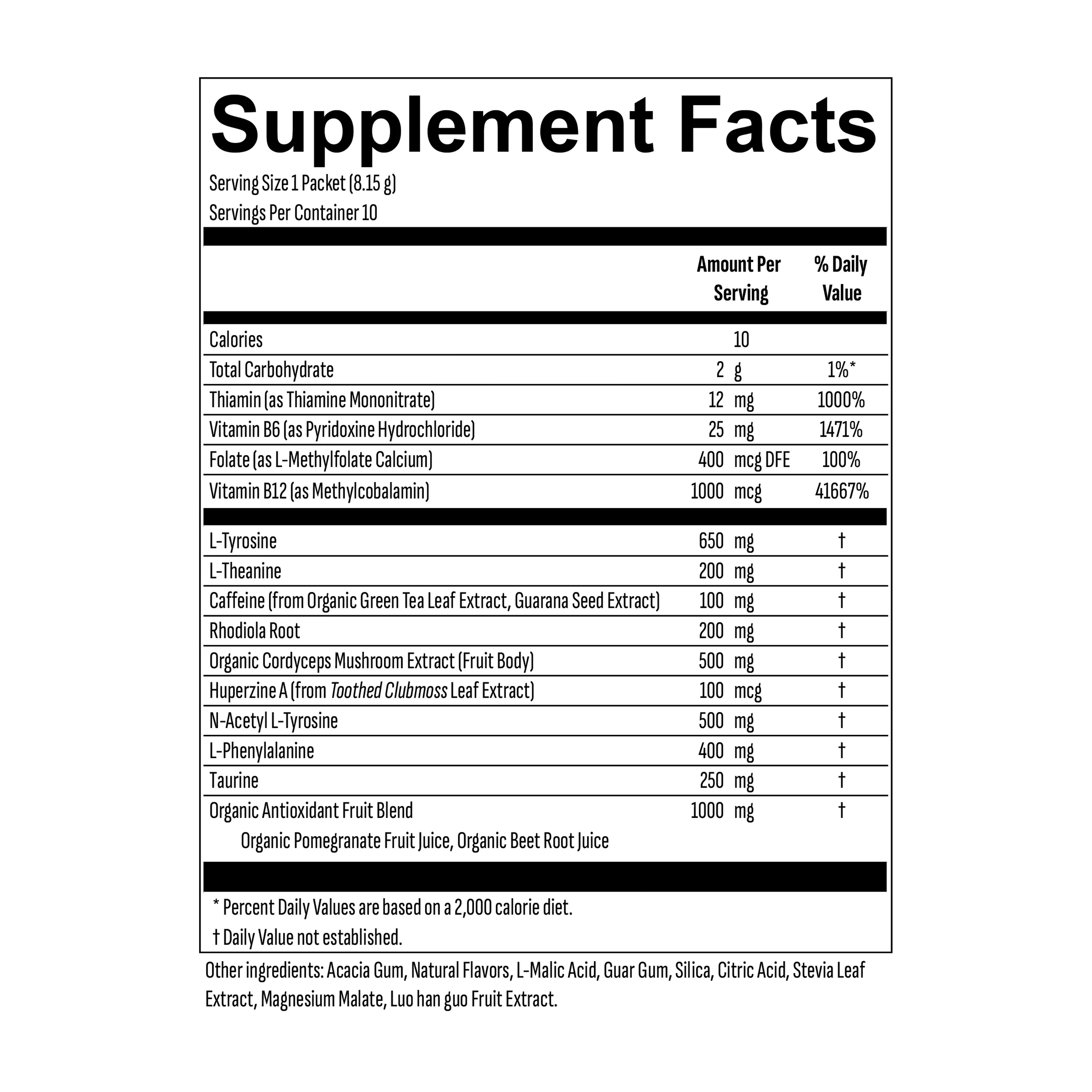 Energy + Focus Drink Mix Powder Packets - Image 2