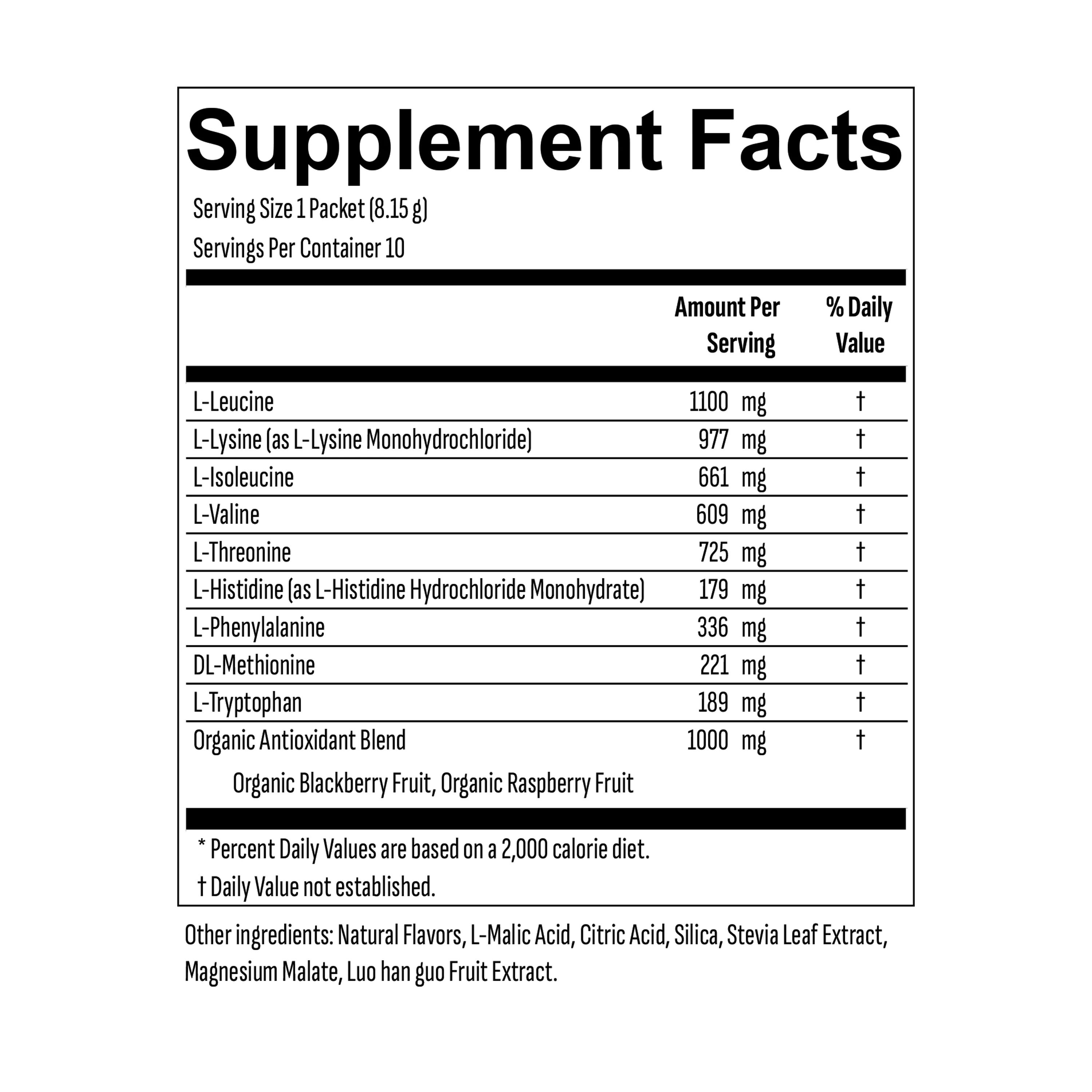 Essential Aminos Drink Mix Powder Packets - Image 2