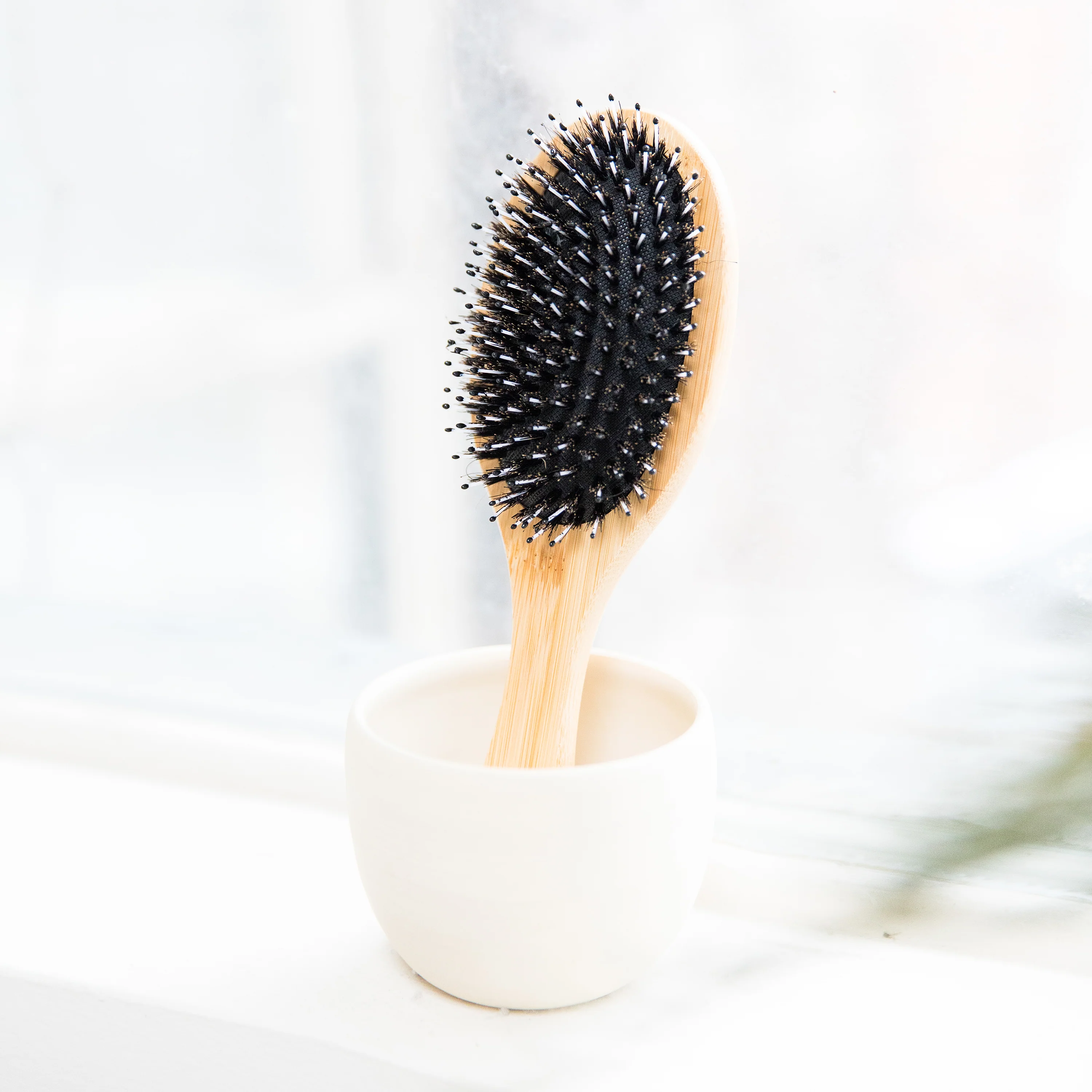 Boar Bristle Hair Brush - Image 6