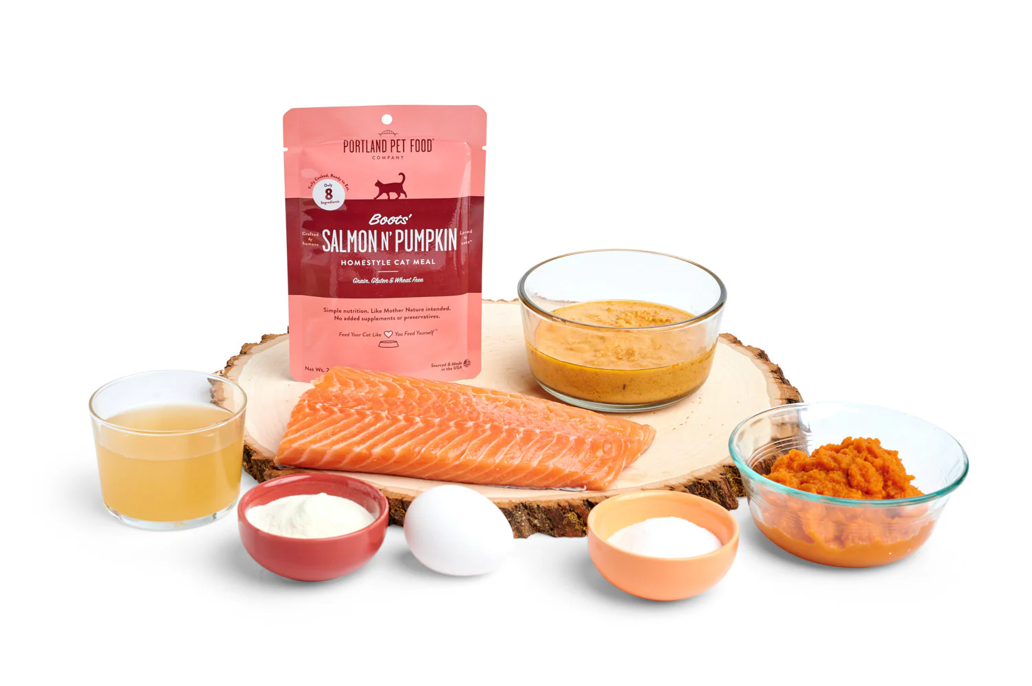 Boots' Salmon N' Pumpkin Human-Grade Cat Meal, Mixer or Meal Topper, 2.6 oz Pouch - Single - Image 3