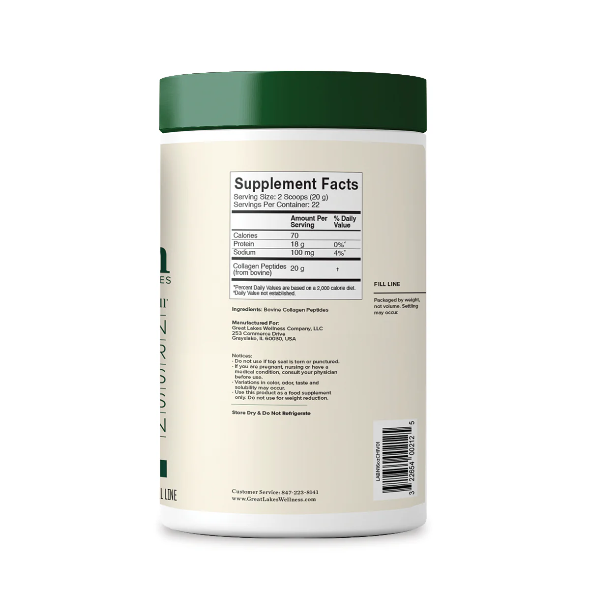 Bovine Collagen Peptides Powder, Unflavored - Image 4
