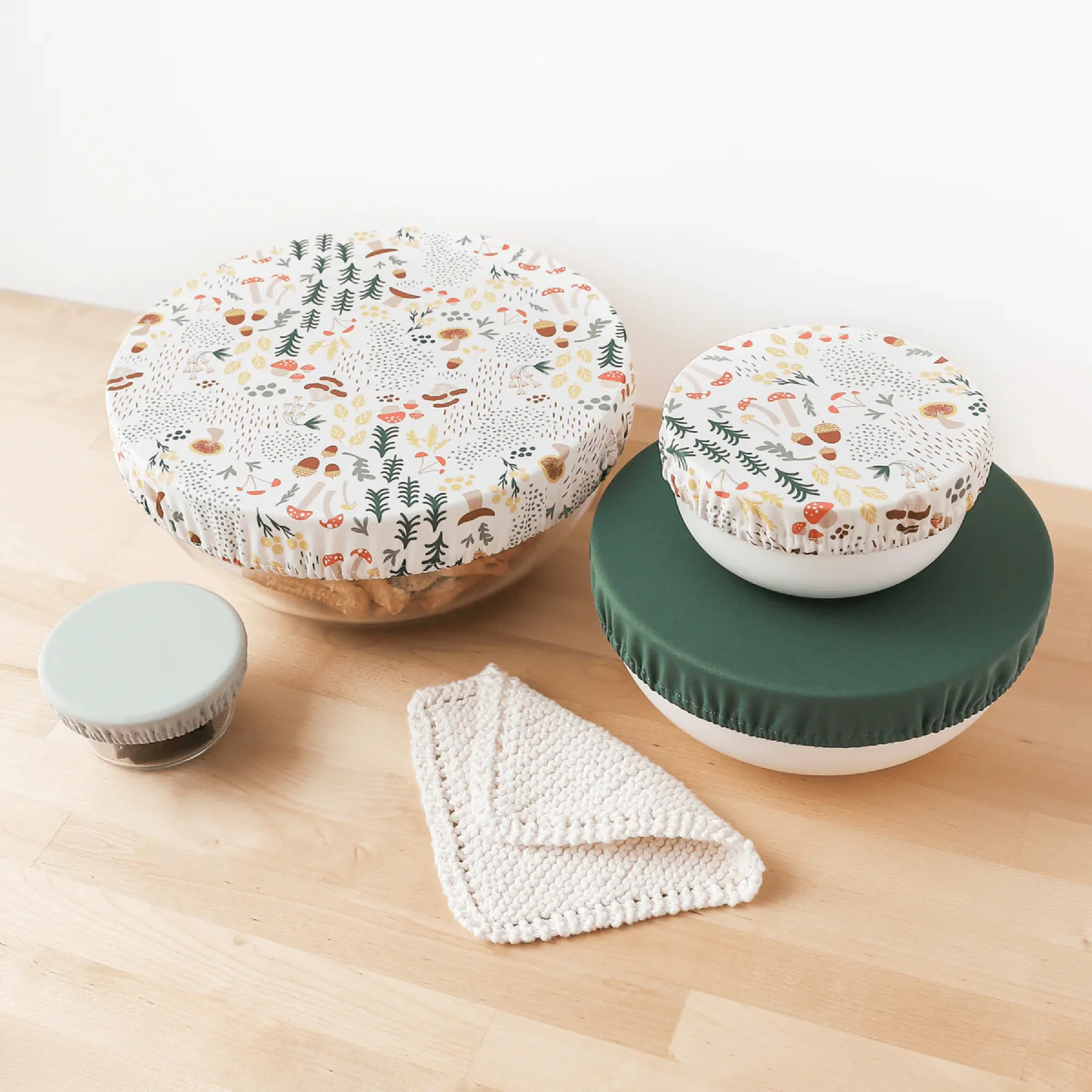Reusable Bowl Covers - Upcycled Materials, 4-Pack - Image 14