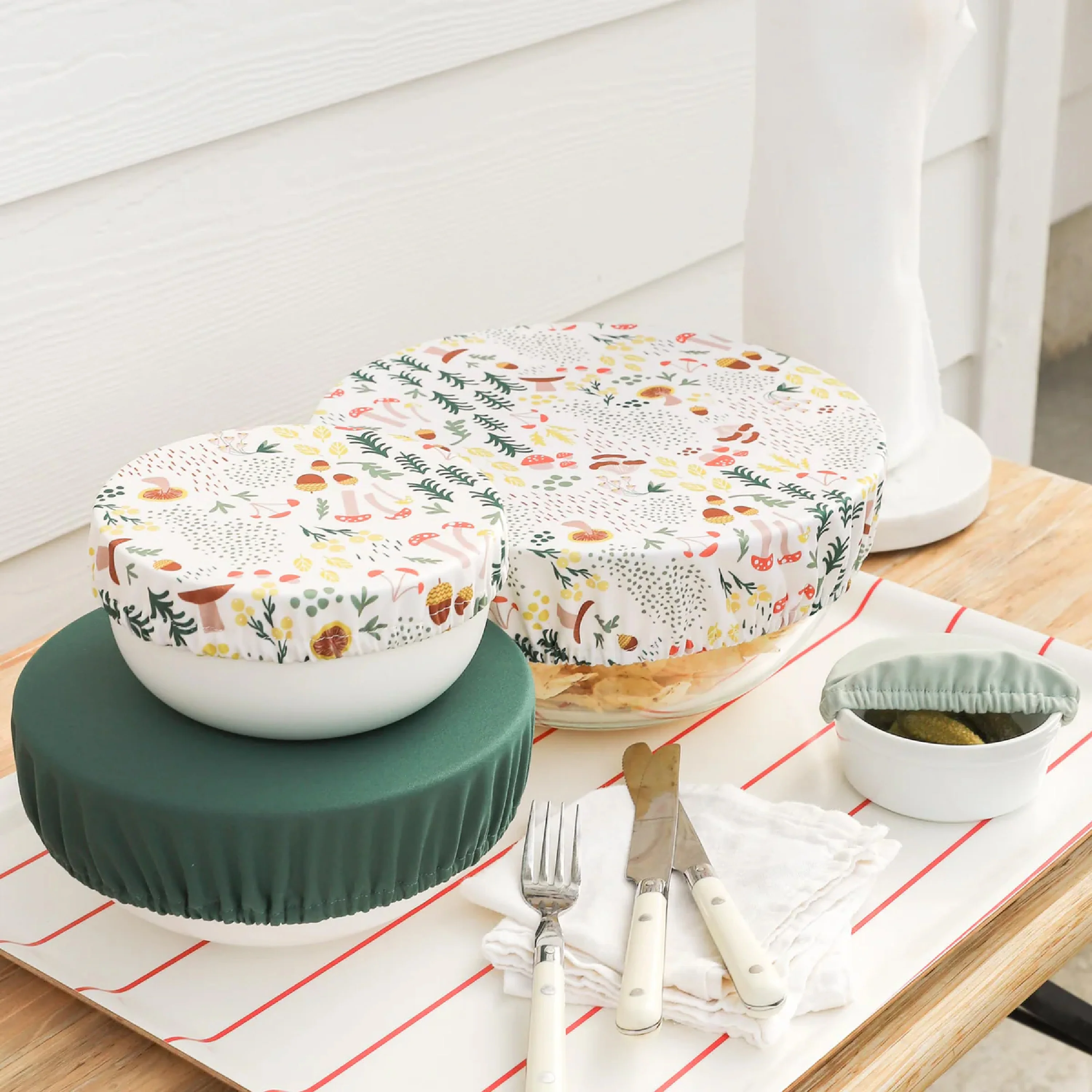 Reusable Bowl Covers - Upcycled Materials, 4-Pack - Image 15