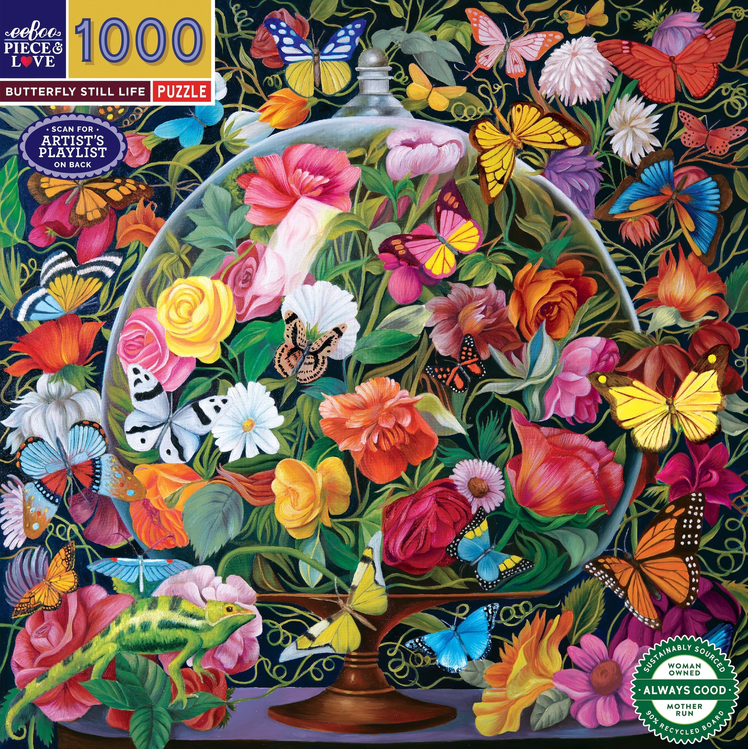 Butterfly Still Life 1000 Piece Puzzle - Image 5