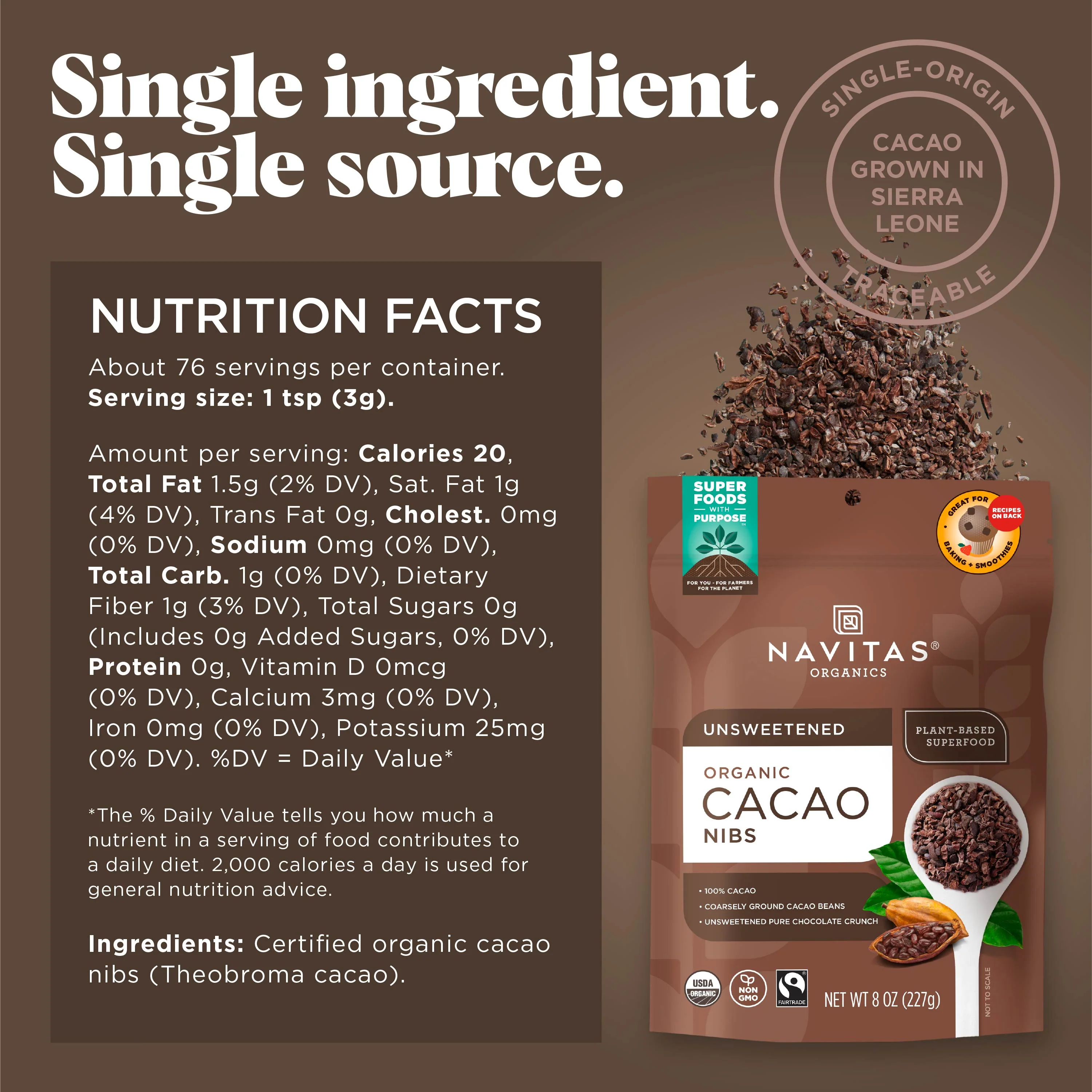 Organic Cacao Nibs - Image 2