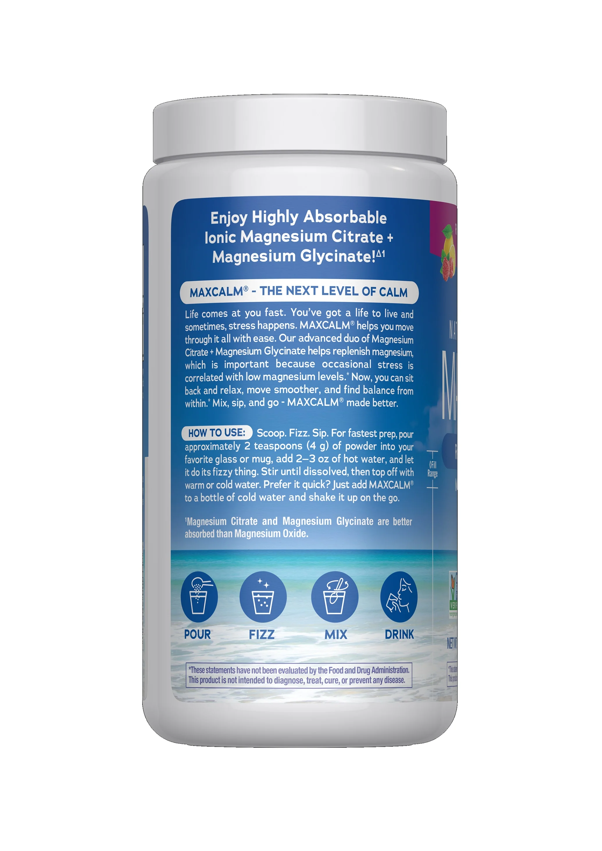 MAXCALM Powder Raspberry-Lemon - Image 3