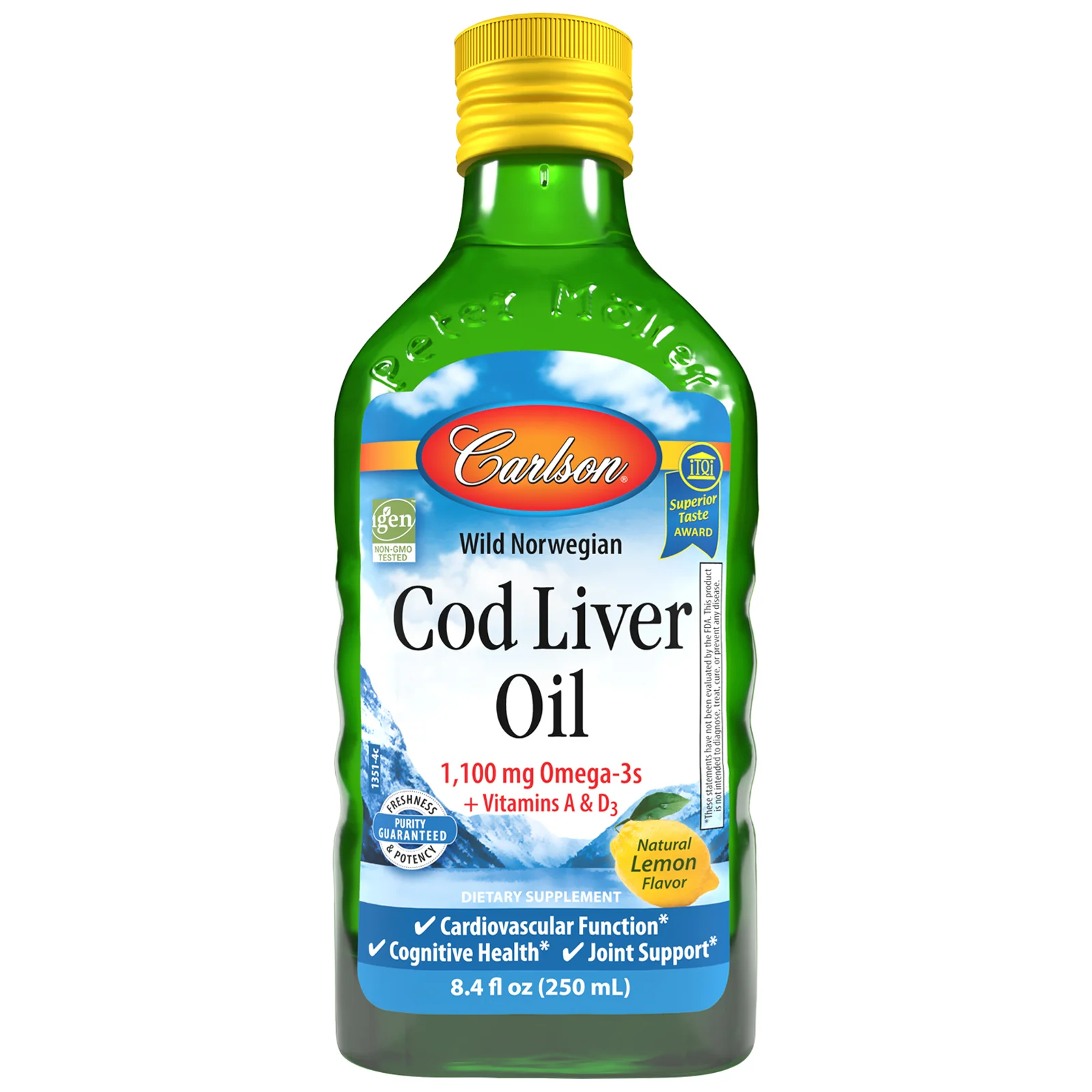 Cod Liver Oil - 1,100 mg Omega-3s + Vitamins A & D3, 250 mL - Image 4