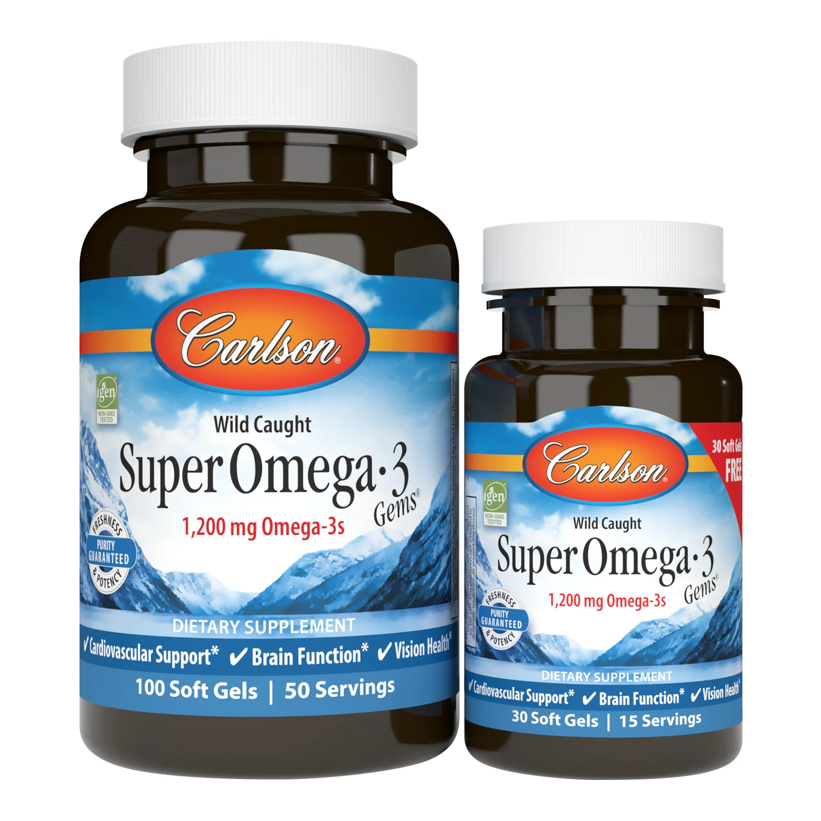 Super Omegs 3 Gems - 1,200 mg Omega-3s - Image 3