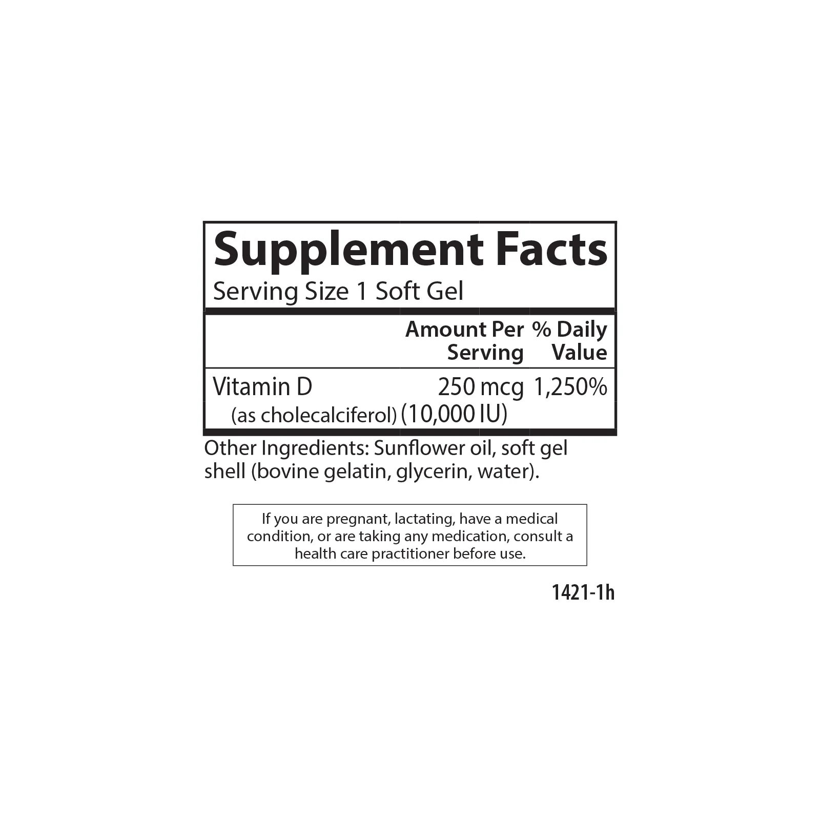 Vitamin D3 - 10,000 IU (250 mcg) - Image 2