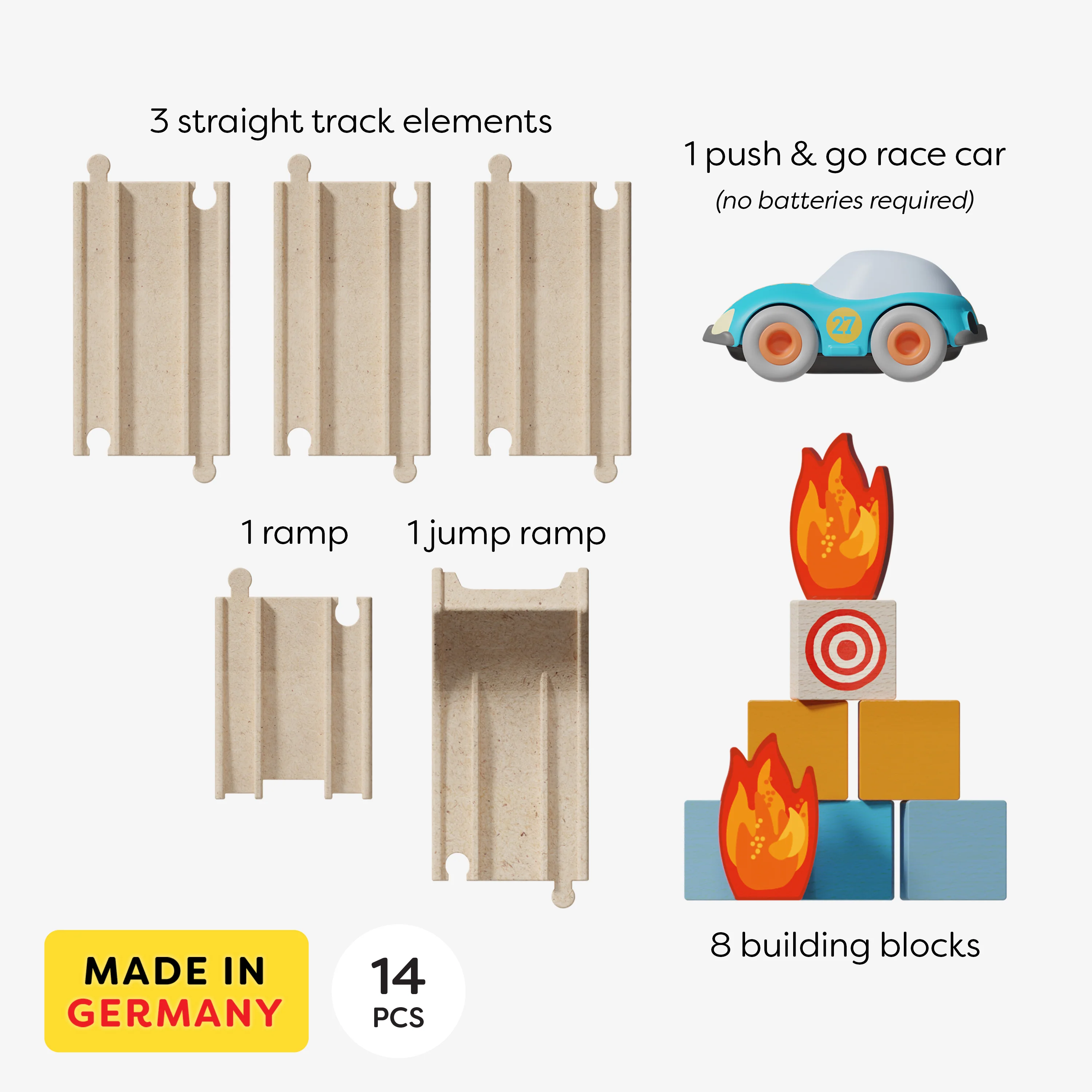 Cars Stunt Action Ramp Set - 100% Recycled Materials, 2+ Years - Image 2