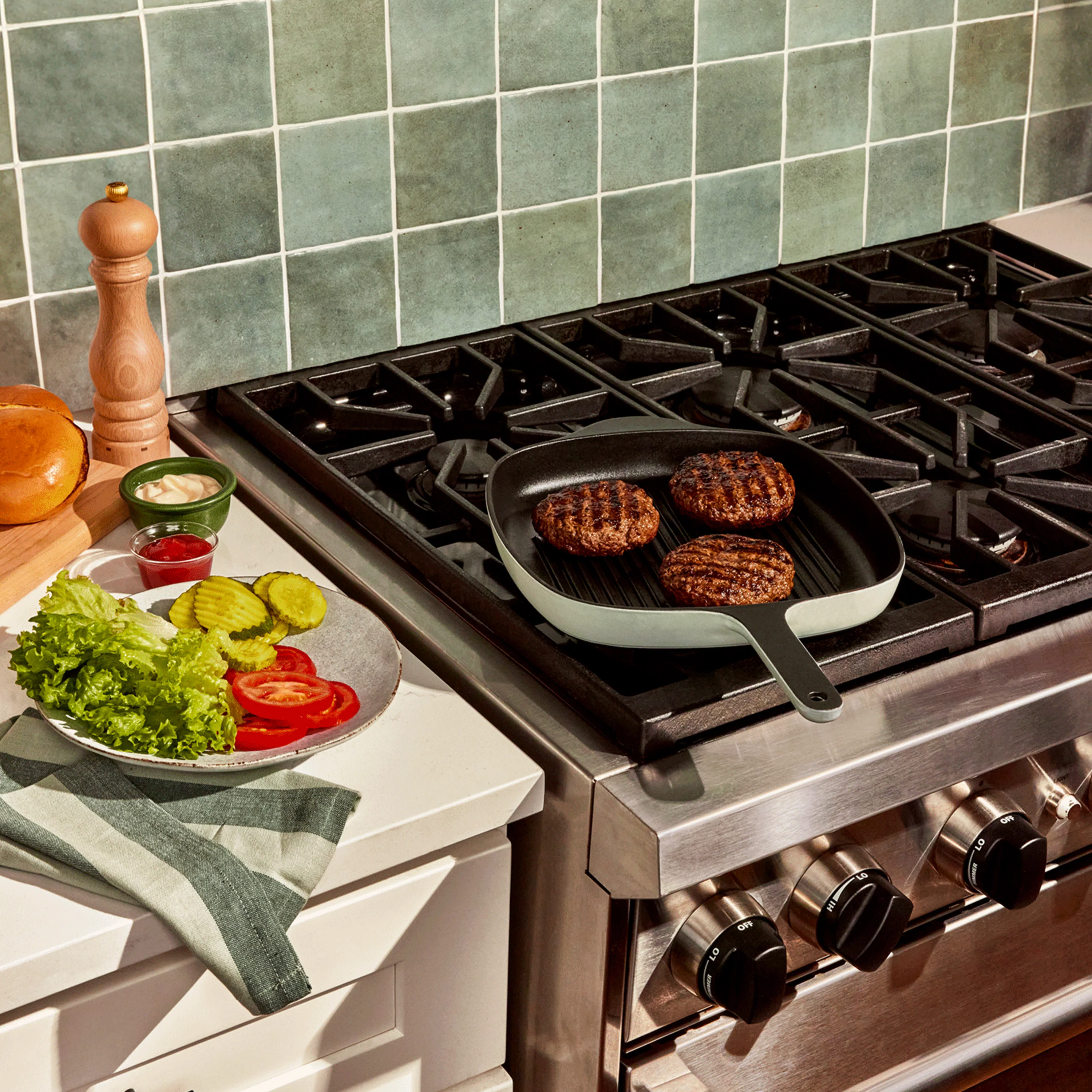 Cast Iron Grill Pan, 10.5" - Image 6