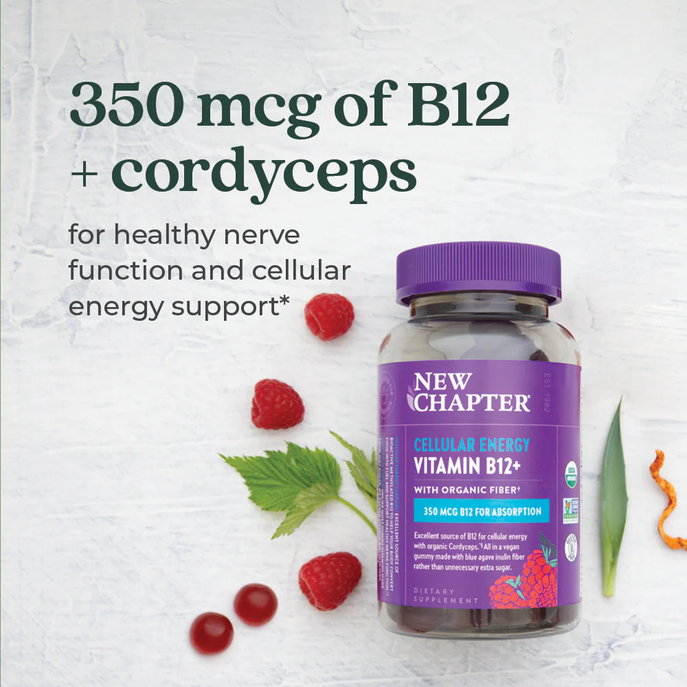 Cellular Energy Vitamin B12 + Gummies, Raspberry Flavored - Image 8