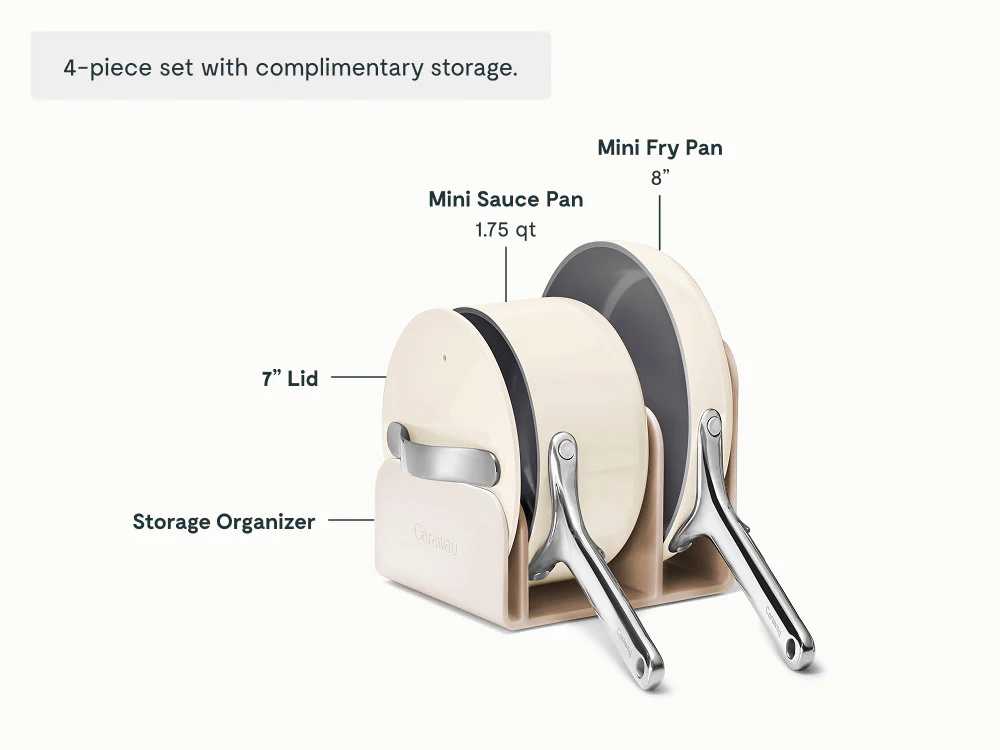 Ceramic Mini Fry Pan & Mini Sauce Pan Duo - Image 23