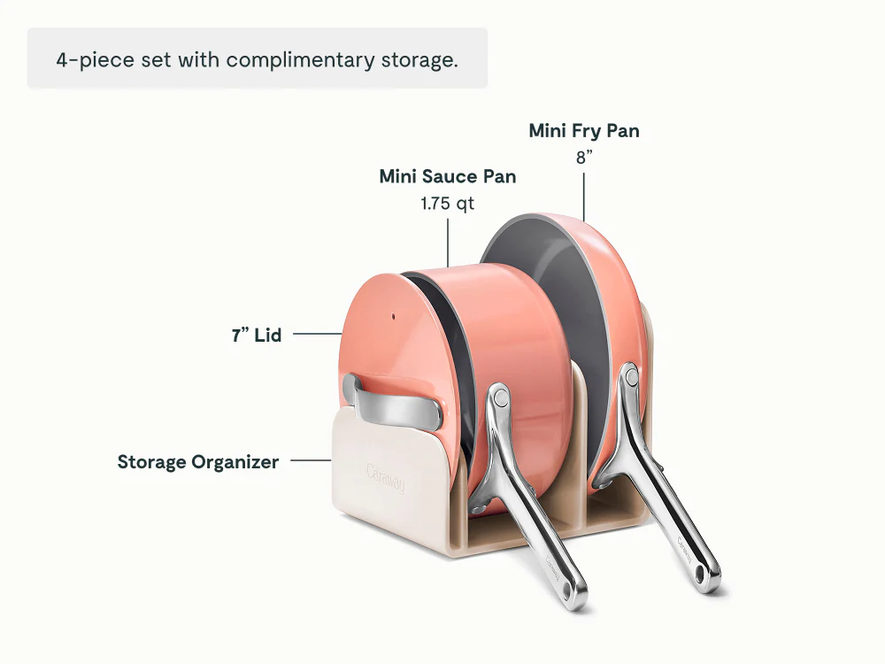 Ceramic Mini Fry Pan & Mini Sauce Pan Duo - Image 26