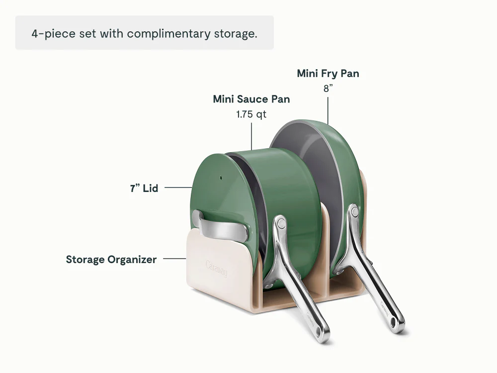 Ceramic Mini Fry Pan & Mini Sauce Pan Duo - Image 27