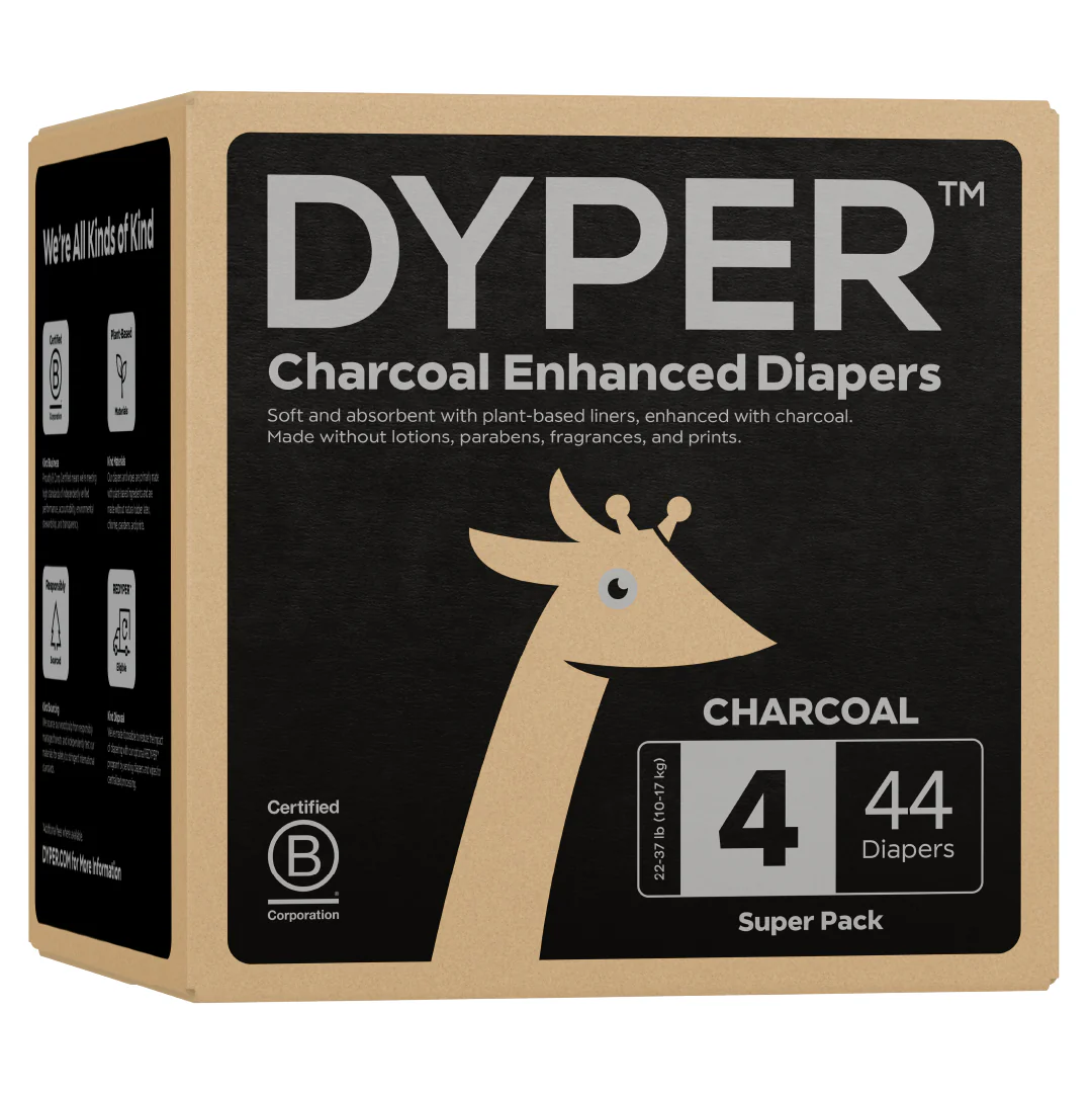 Charcoal Enhanced Diapers – Rash Relief with Ultra-Absorbent, FSC-Certified™ Core - Image 2