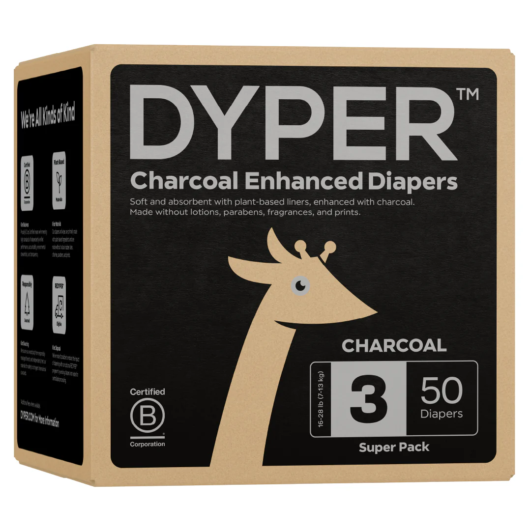Charcoal Enhanced Diapers – Rash Relief with Ultra-Absorbent, FSC-Certified™ Core - Image 3