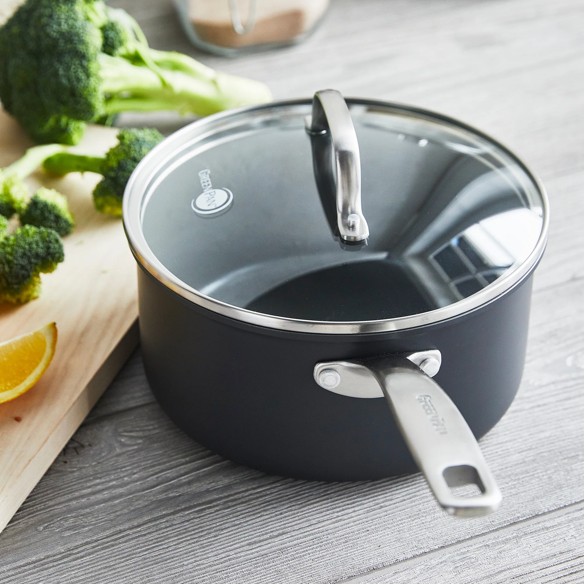 Chatham Nonstick, Ceramic Sauce Pan with Lid, 3 qt - Image 9