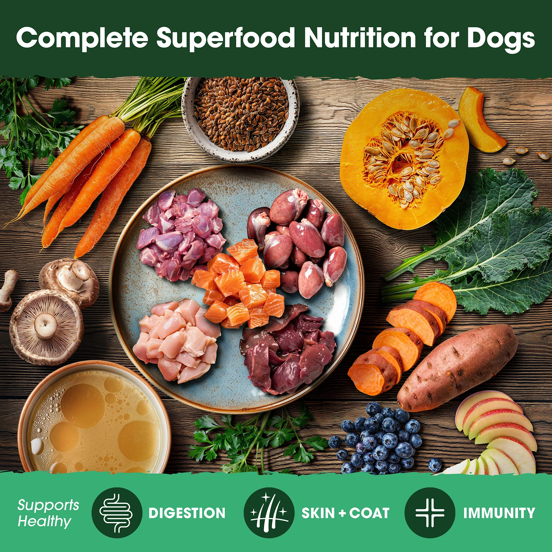 Chicken & Bone Broth Recipe, Food, Topper, and Mixer for Dogs - Image 8