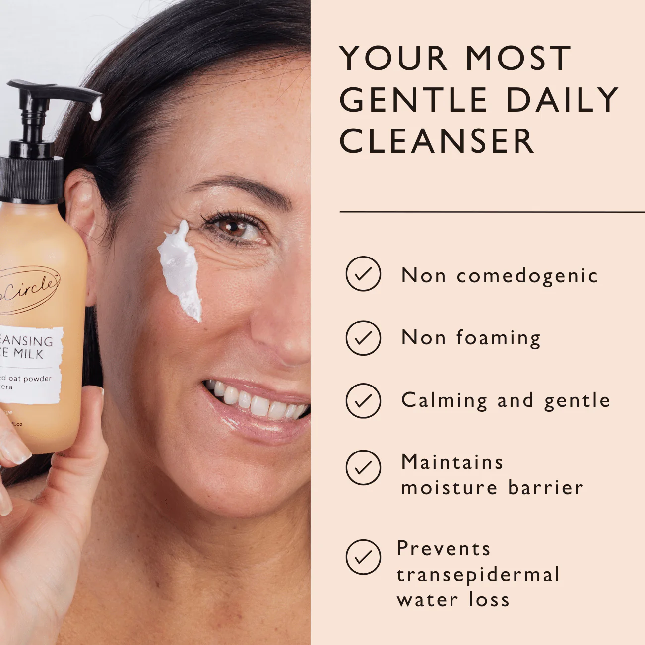 Cleansing Face Milk with Aloe Vera + Oat Powder - Image 6