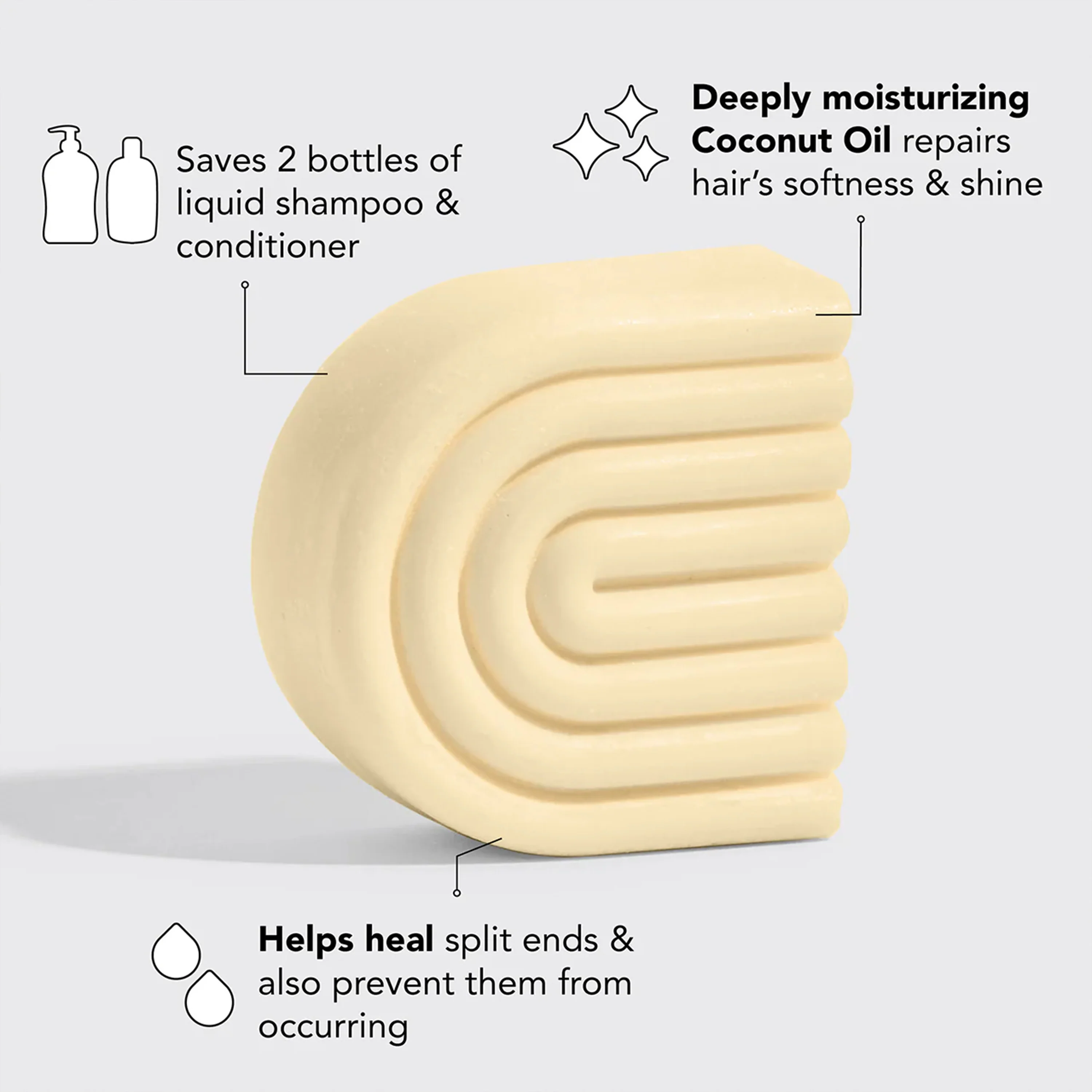 Coconut Oil Deep Moisturizing Conditioner Bar - Image 2