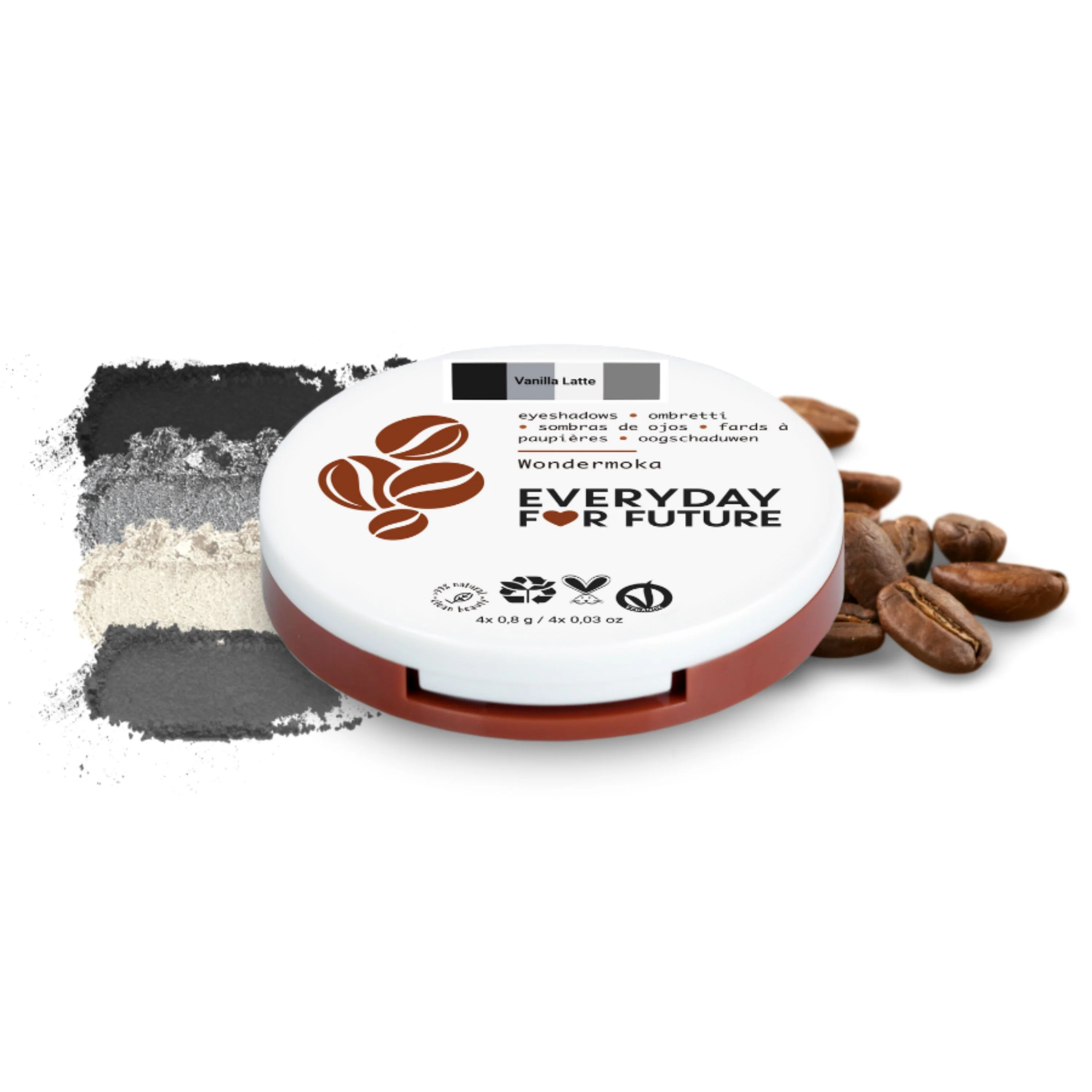 Coffee Oil Infused Pigmented Eyeshadow Palette - Image 10
