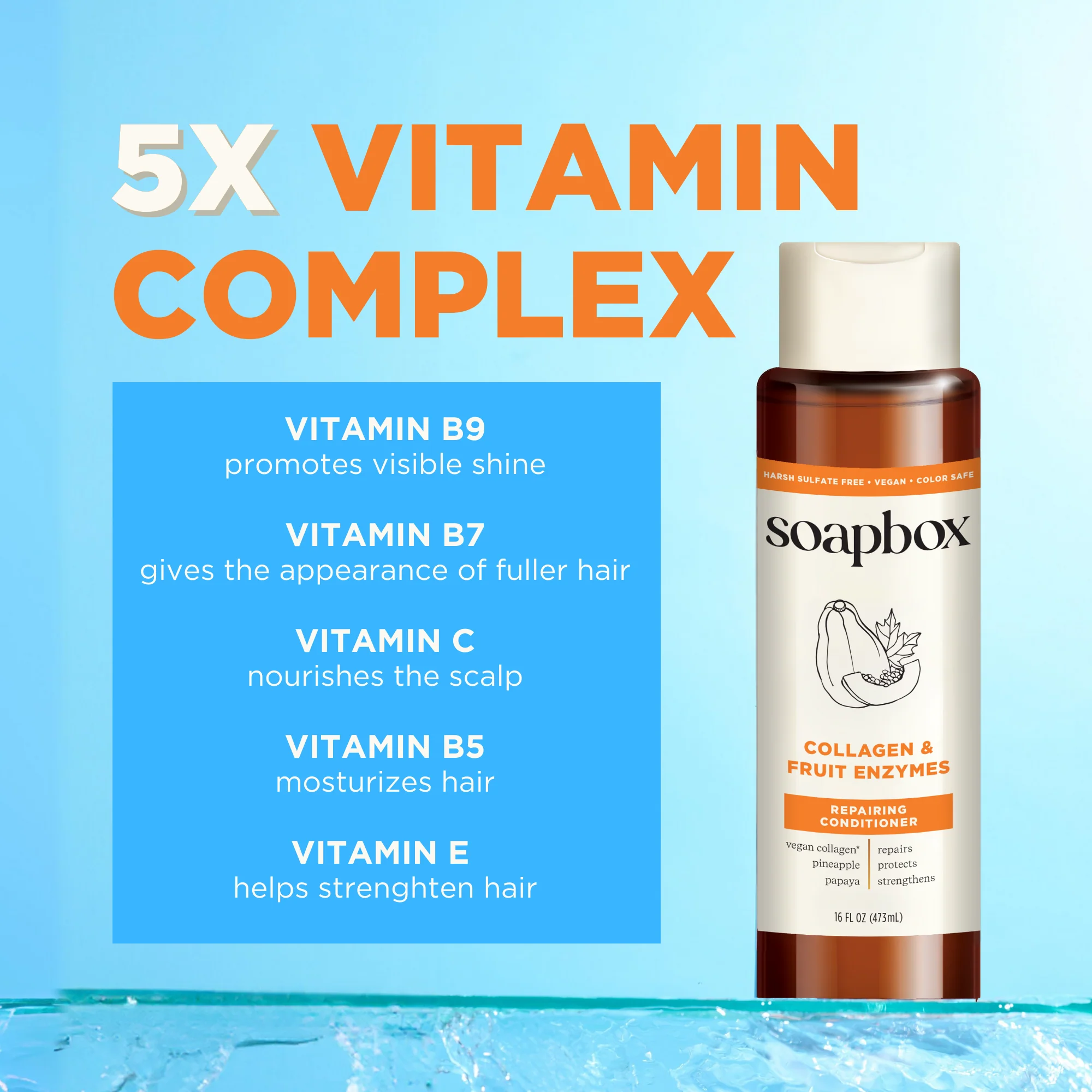 Vegan Collagen & Fruit Enzymes Strengthening Conditioner - Image 5