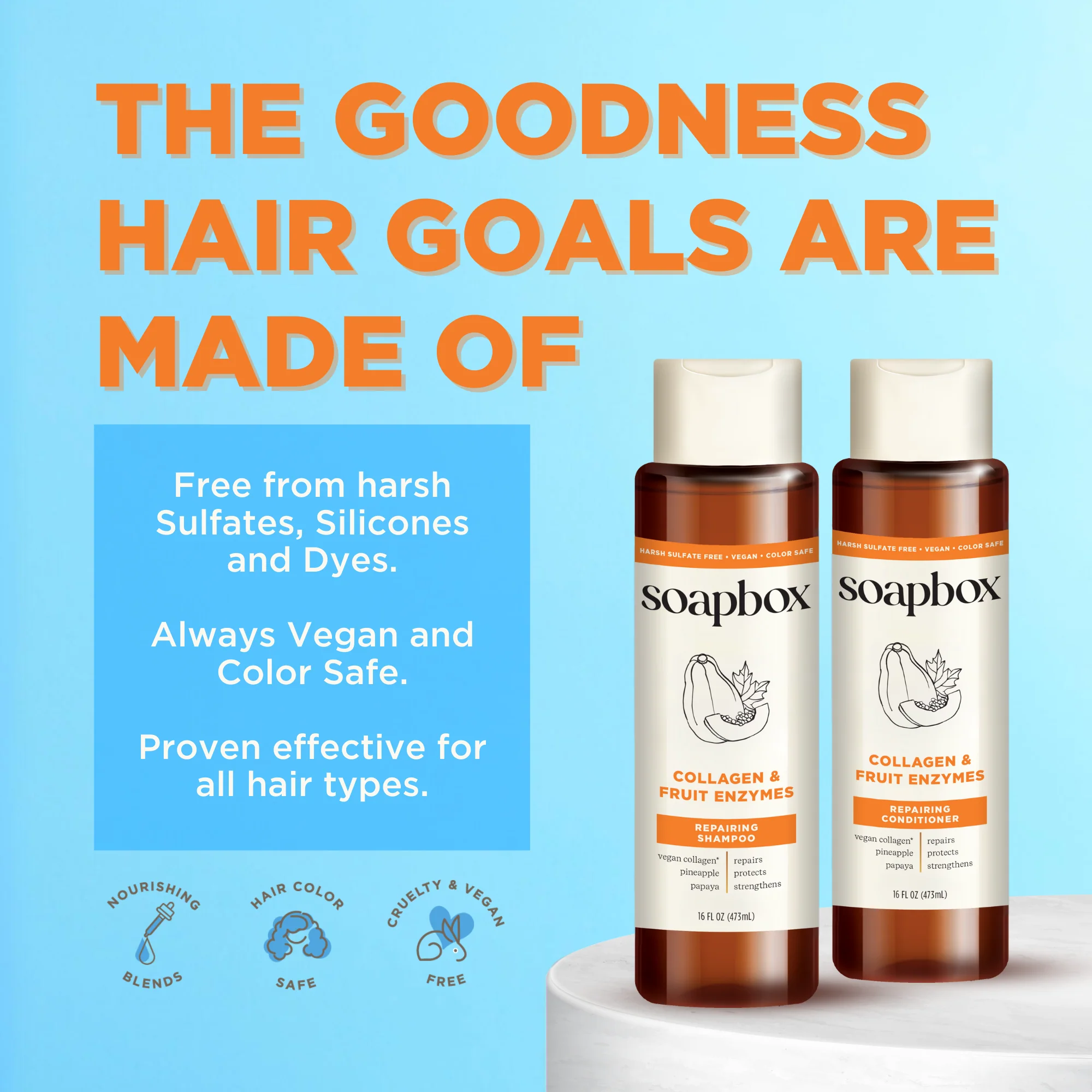 Vegan Collagen & Fruit Enzymes Strengthening Shampoo - Image 7