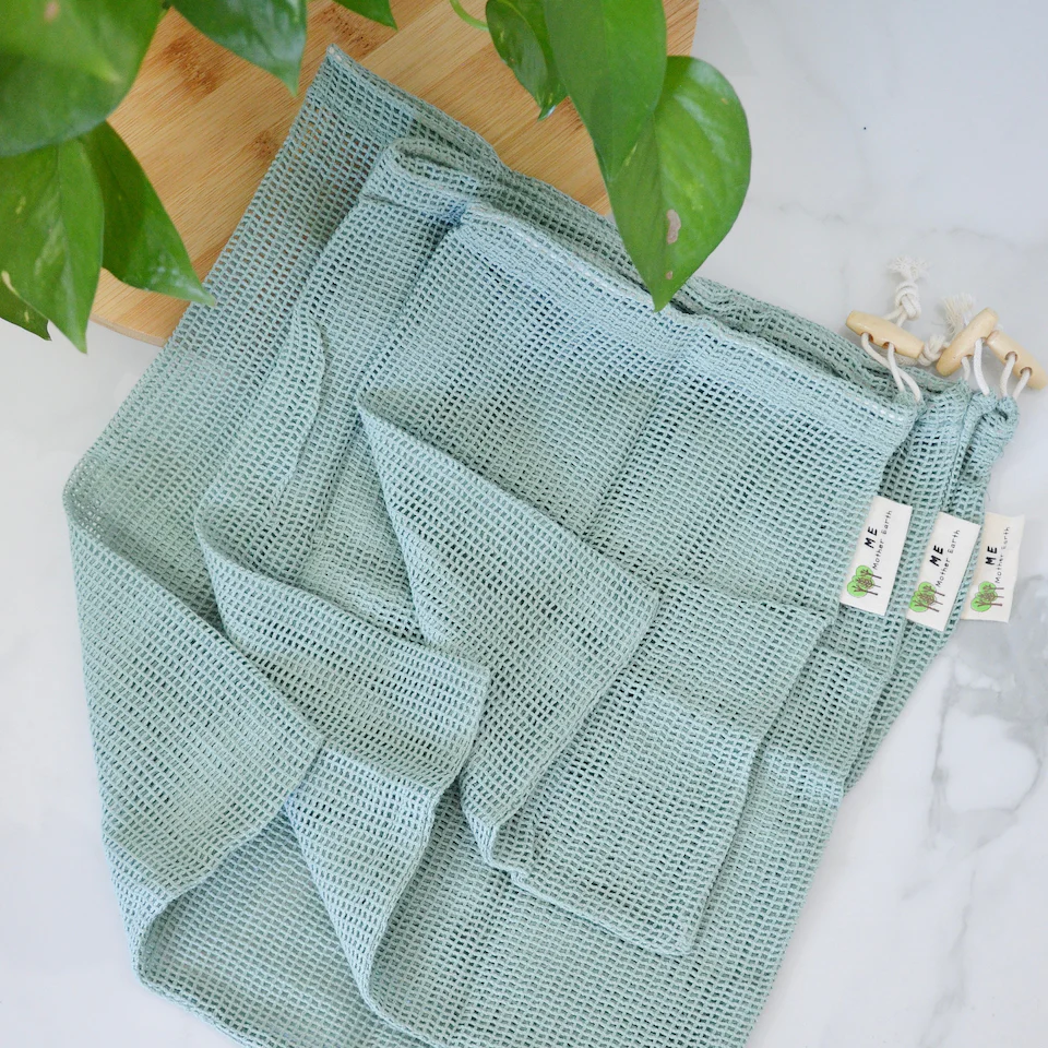 Cotton Mesh Produce Bags Pack - Image 9