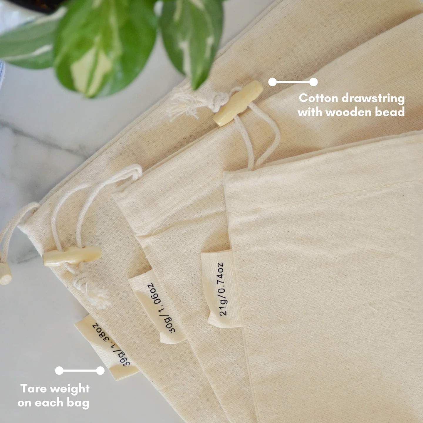 Cotton Muslin Bulk Shopping Bags Pack - Image 4