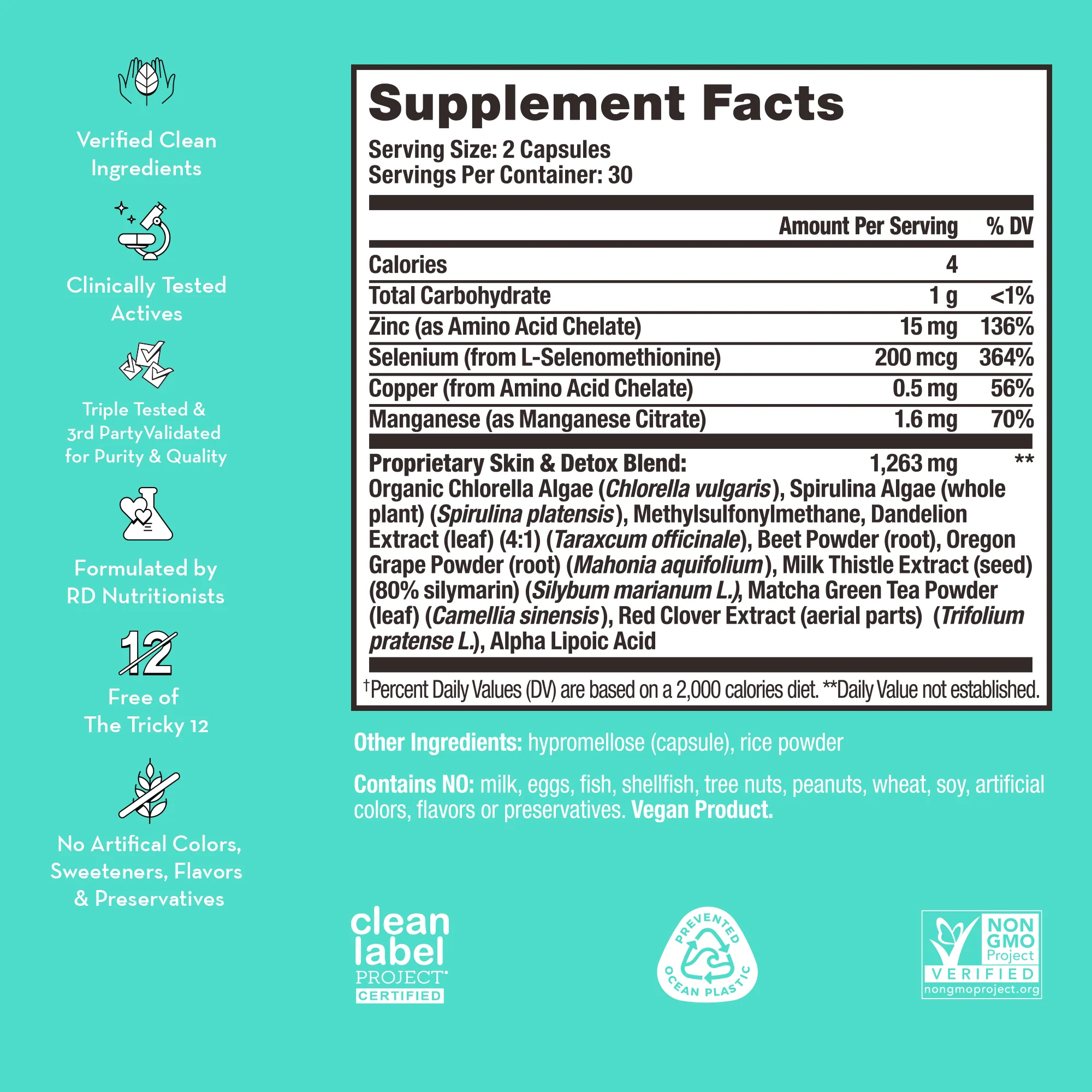 Daily Cleanse Detox Supplement - For Clear Skin - Image 3