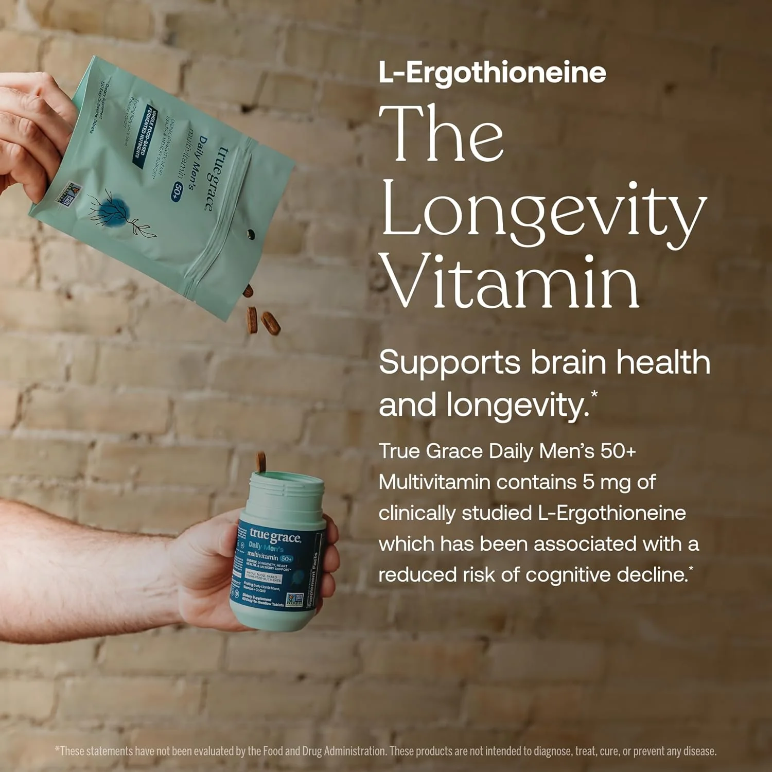 Daily Men’s 50+ Multivitamin Tablets - Longevity & Memory Support* - Image 10