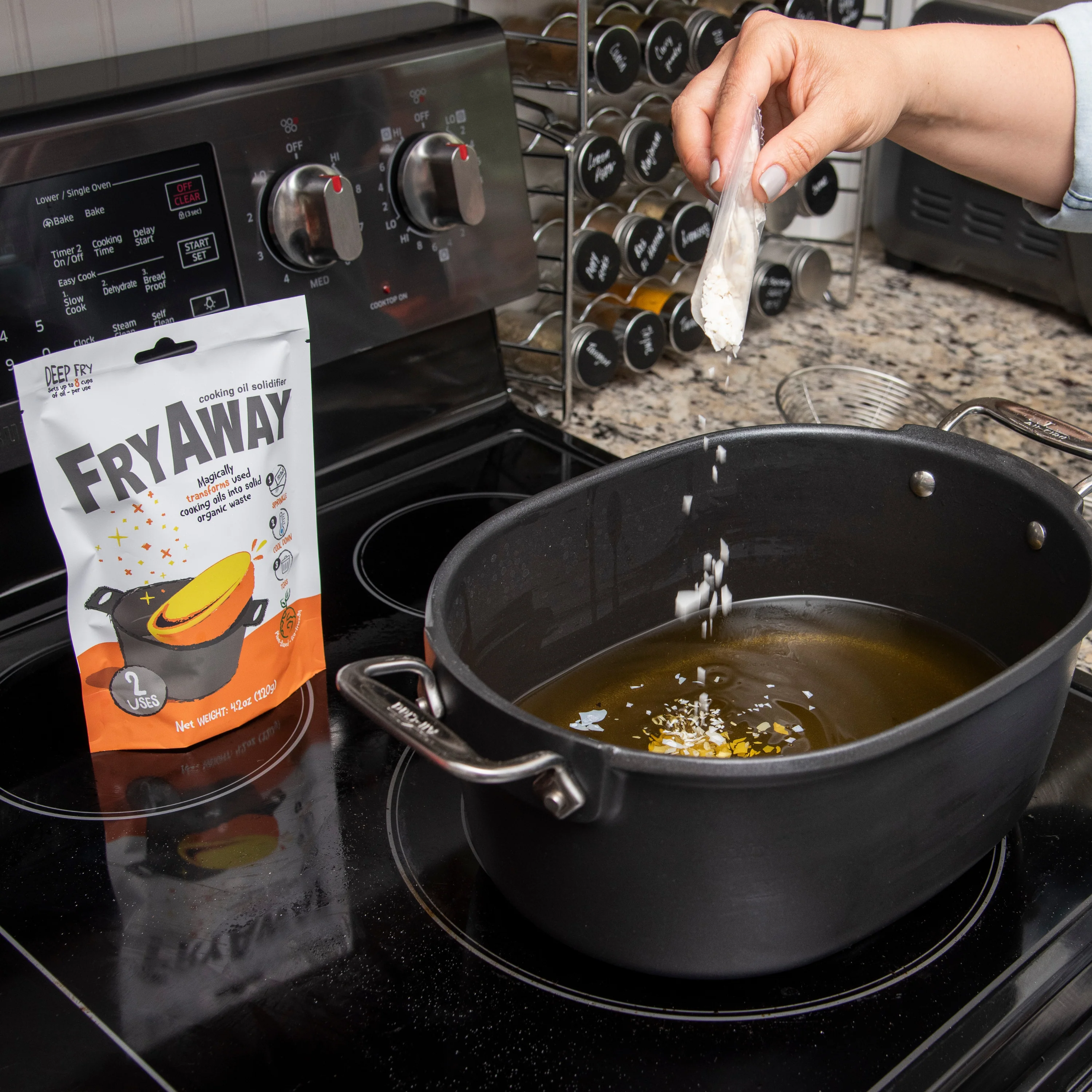 Deep Fry Used Cooking Oil Solidifier Powder - Image 4
