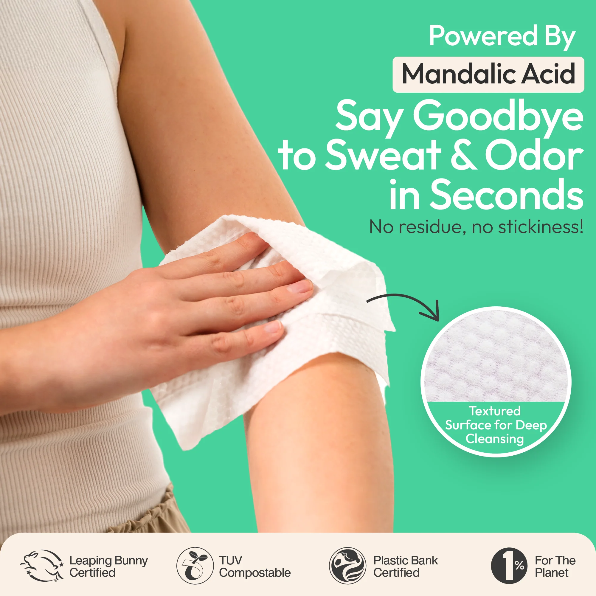 Deodorant Wipes with AHA - Image 14