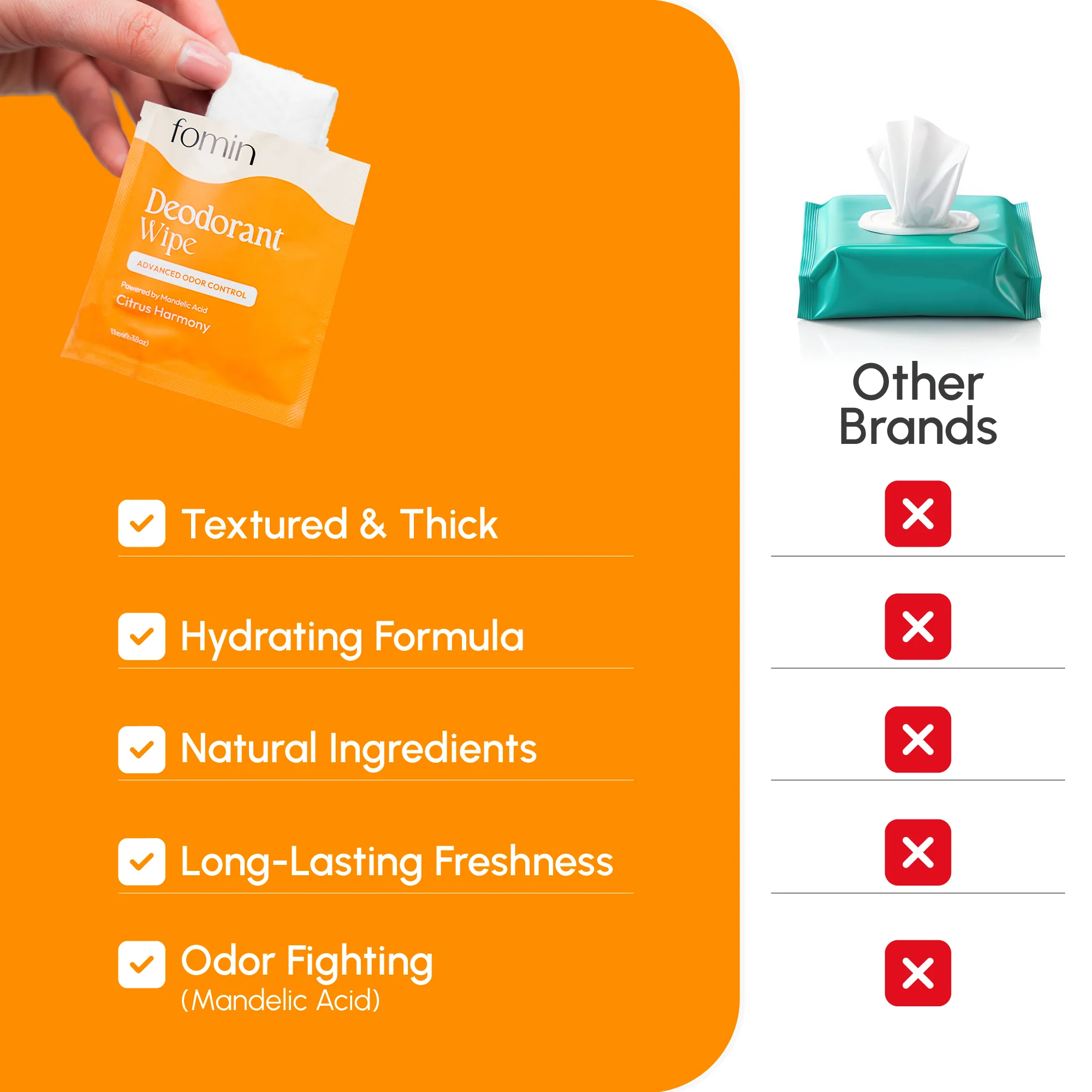 Deodorant Wipes with AHA - Image 6