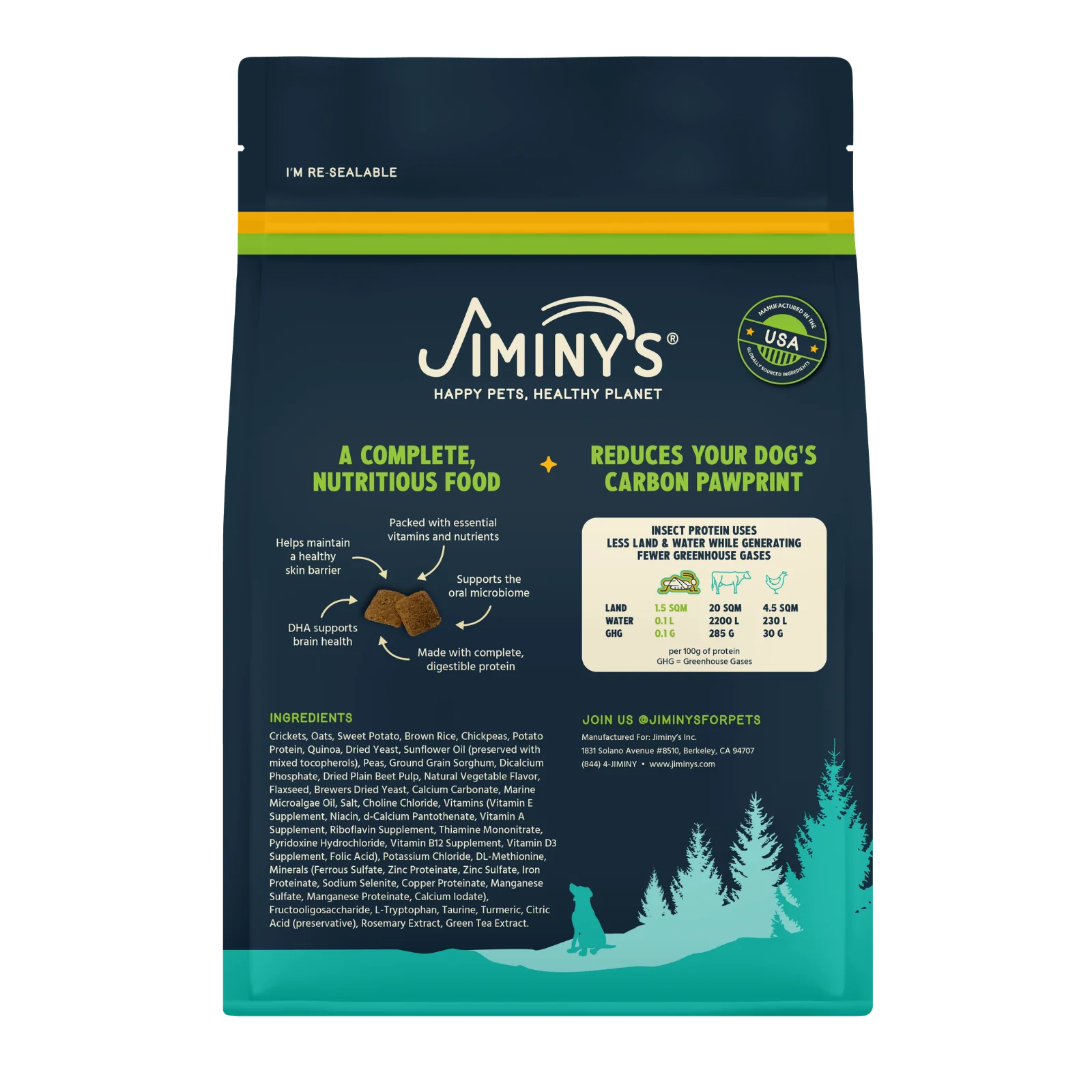 Jiminy's Cravin' Cricket Dry Dog Food, Sensitive Stomach, Improved Gut Health - Image 3