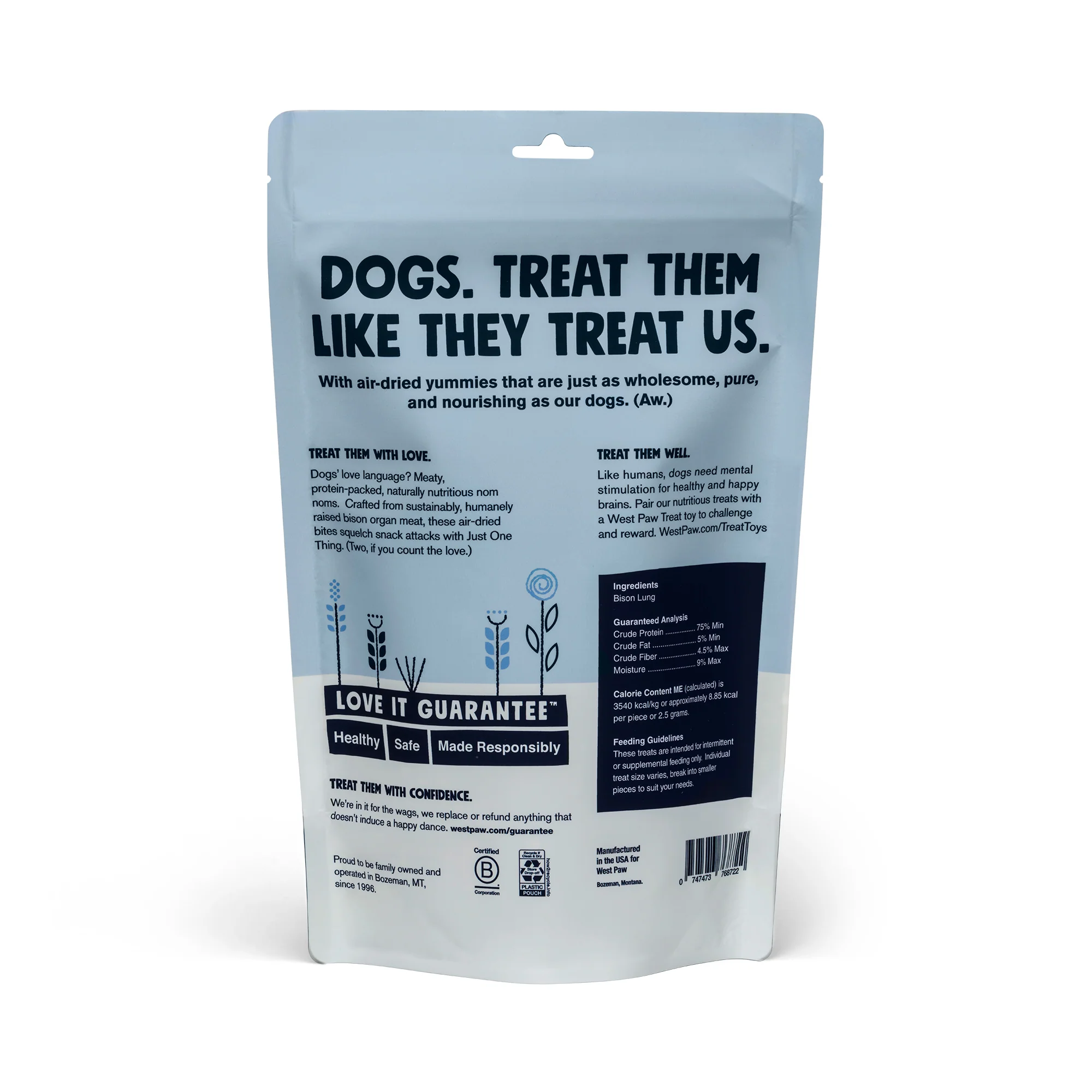 Dog Treat - Air-Dried Bison Lung, High Protein Single Ingredient - Image 4