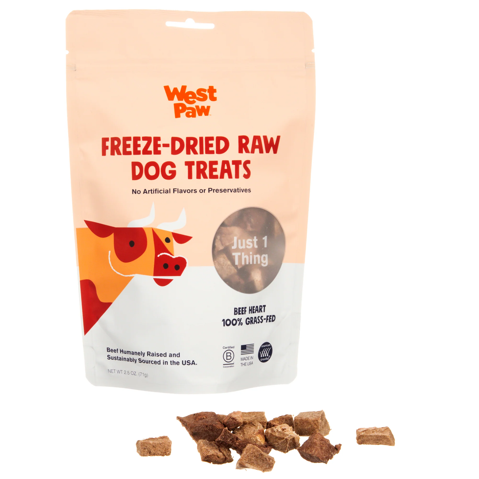 Dog Treat - Freeze-Dried Grass-Fed Beef Heart, Single Ingredient - Image 2