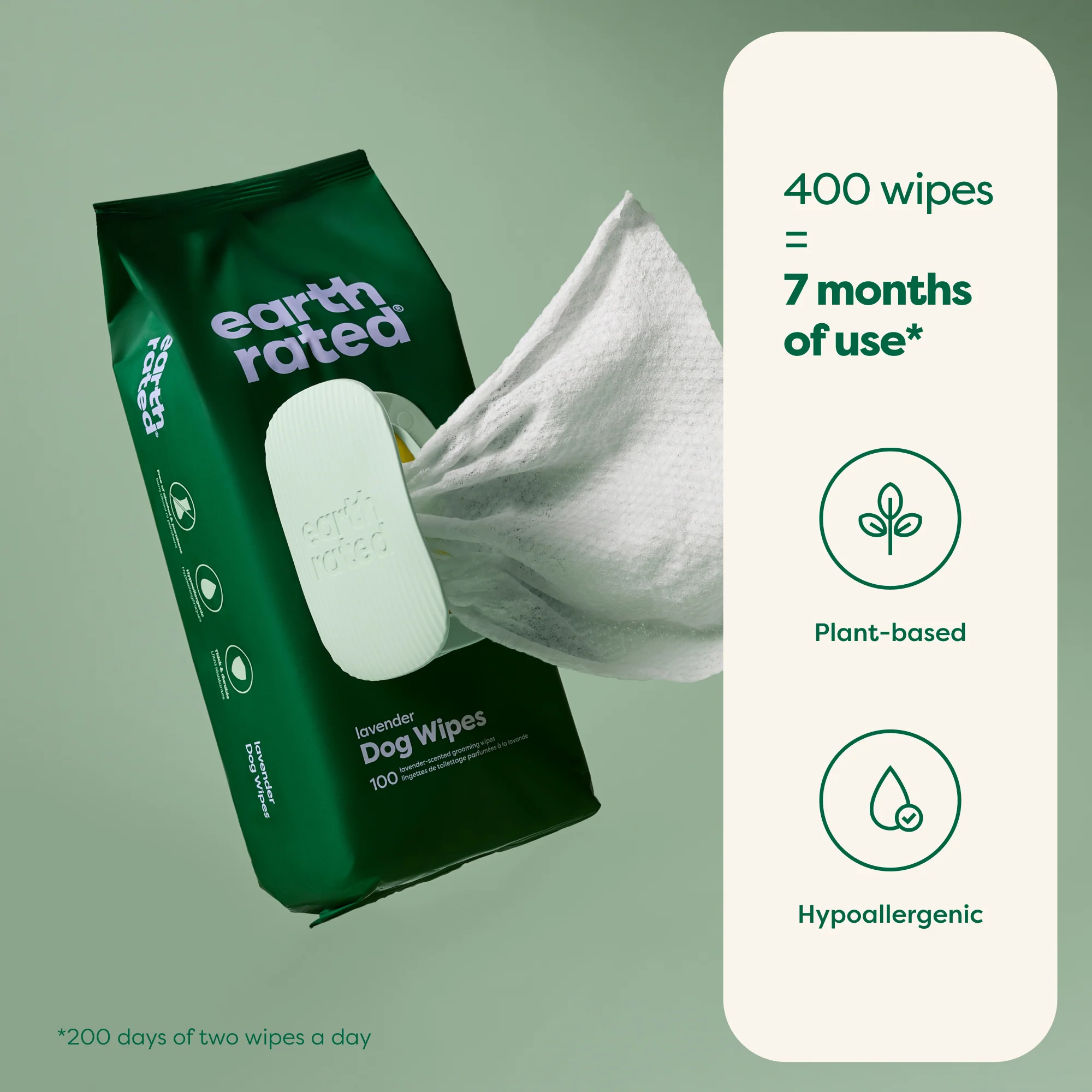 Dog Grooming Wipes – Extra Thick, Lavender Scented - Image 4