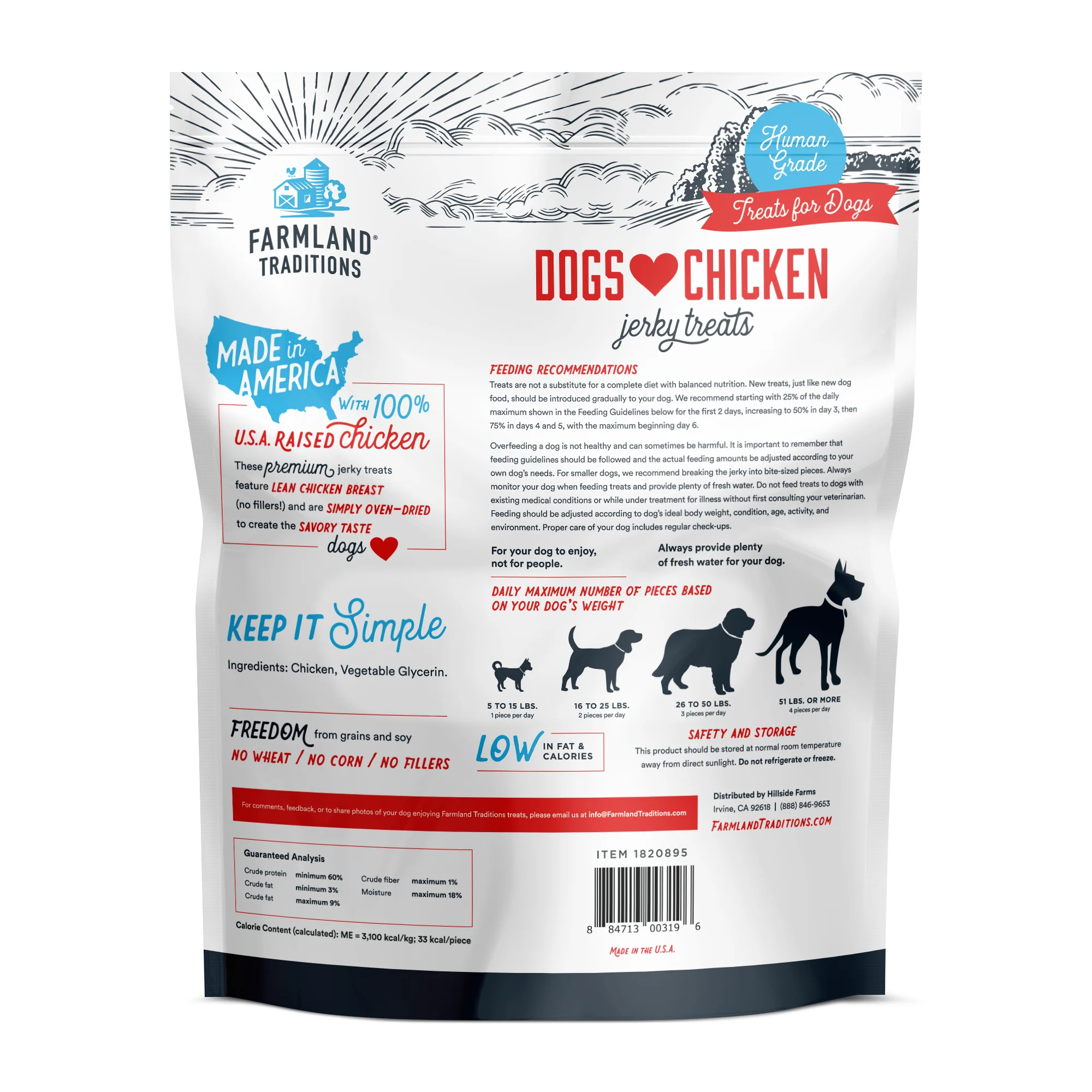Dogs Love - Chicken Human Grade, No Antibiotics Ever Jerky Treats - Image 3