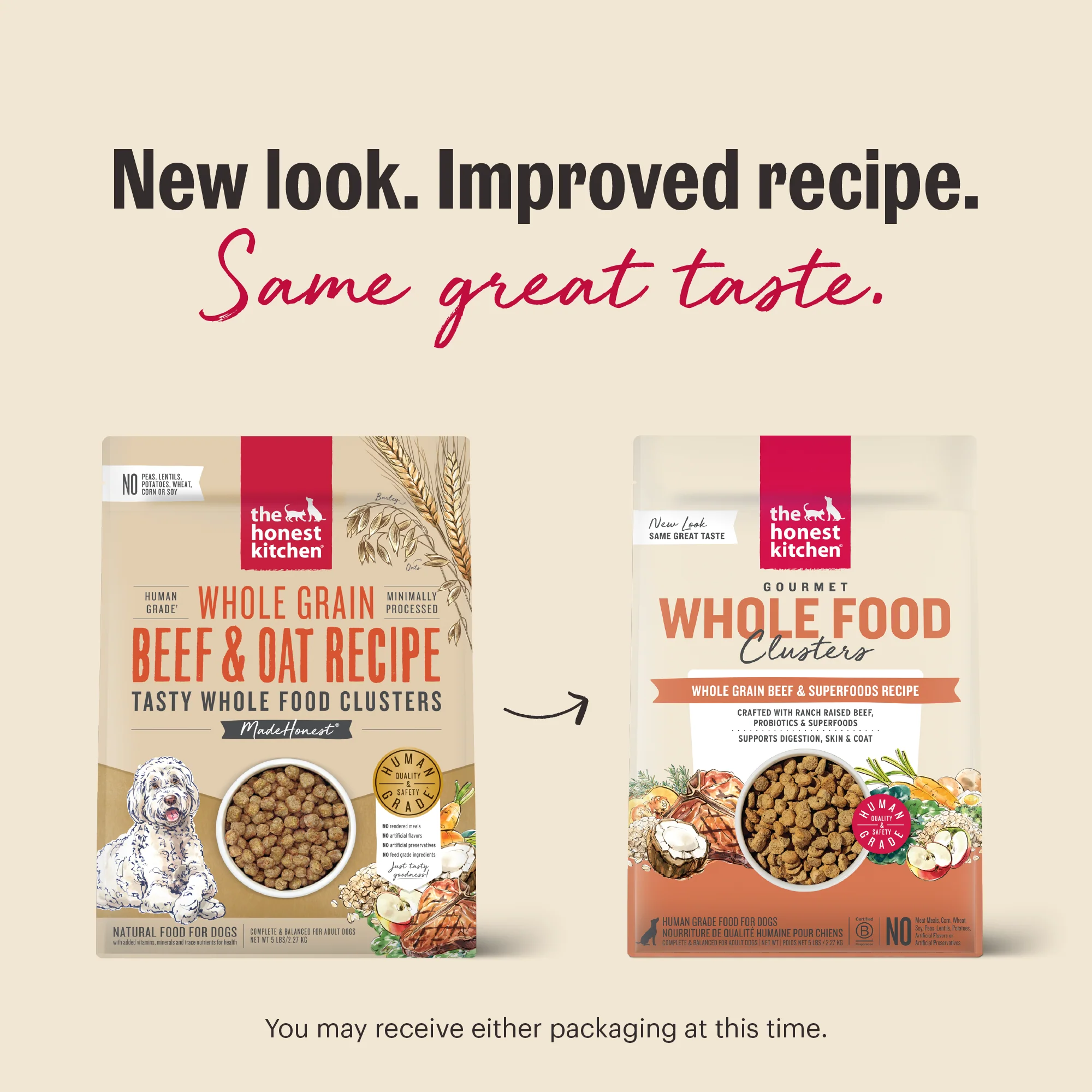 Dry Dog Food, Whole Grain Beef & Oat Whole Food Clusters - Image 13