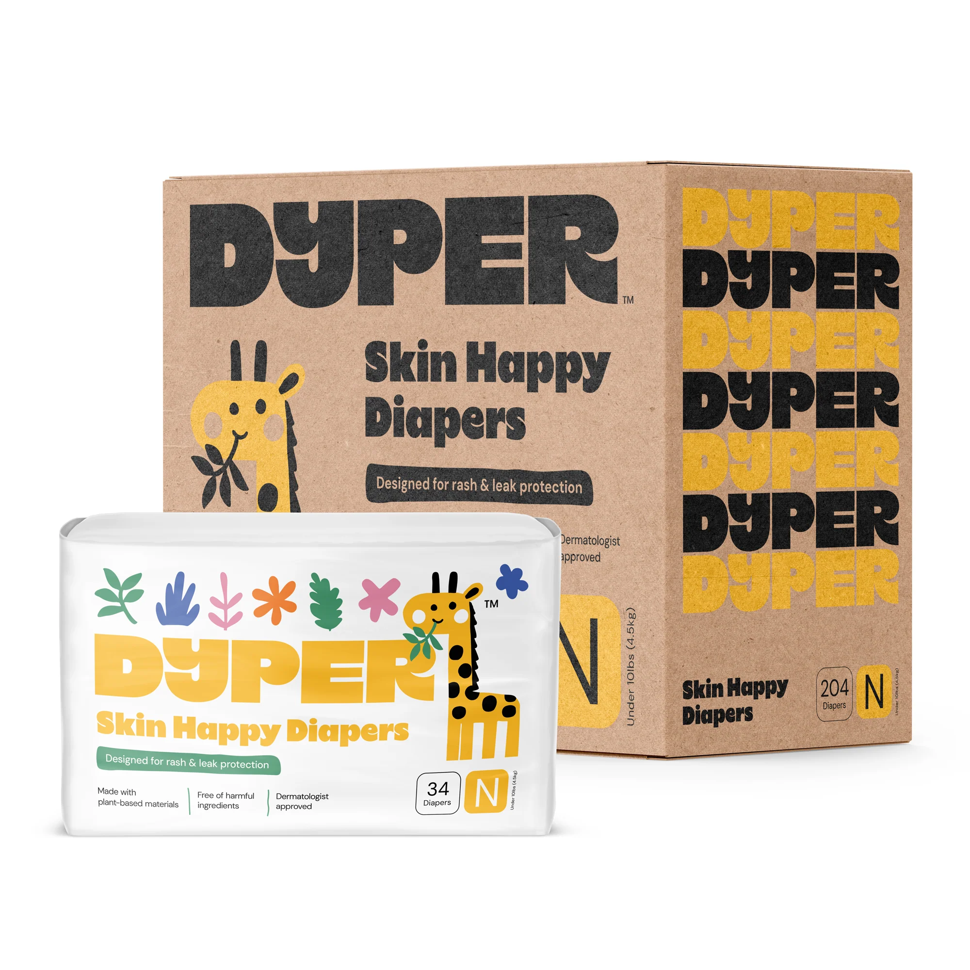 Skin Happy Diapers One Month Supply – High-Absorbency Protection with Certified Bamboo Layers - Image 6