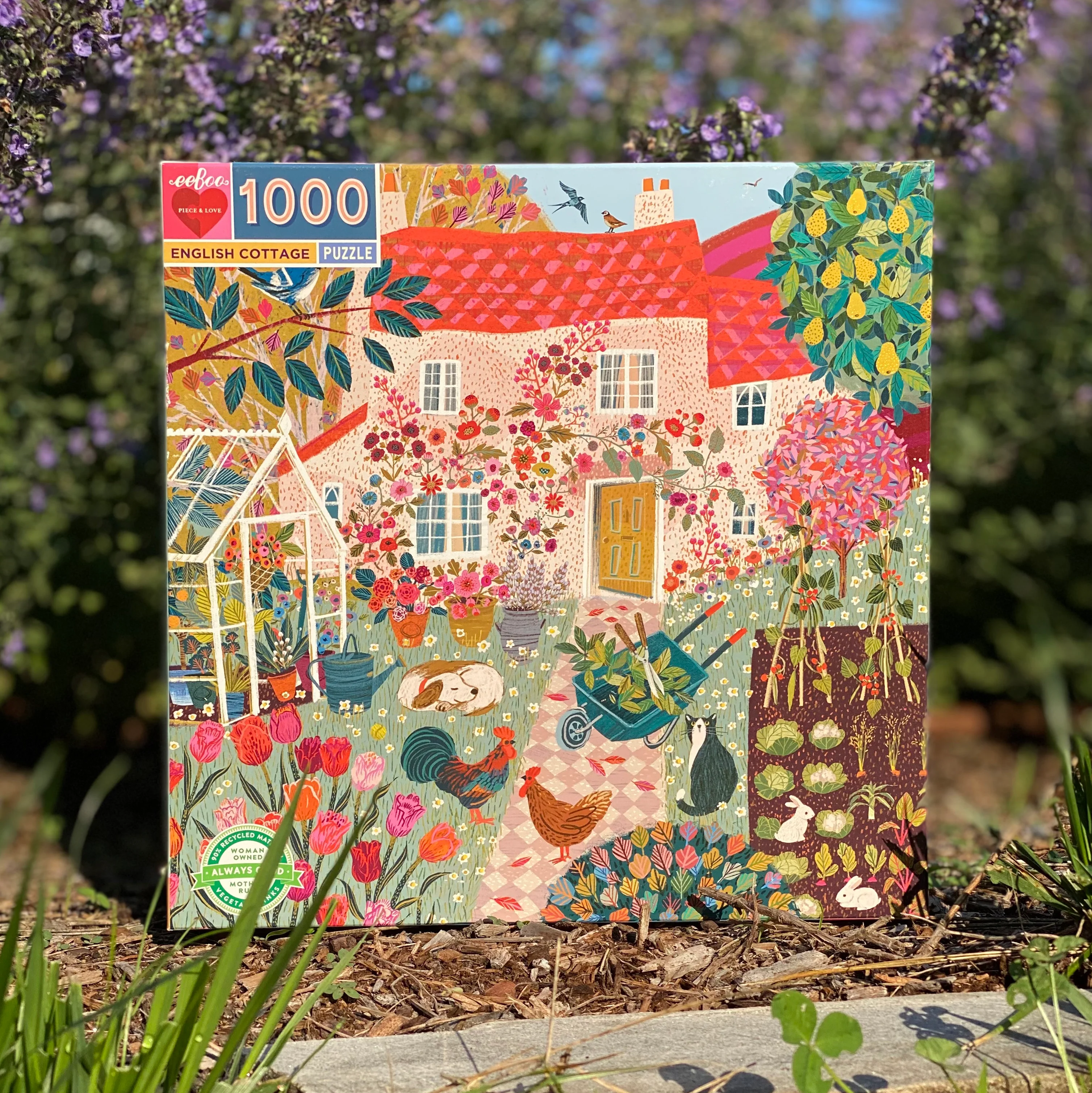 English Cottage 1000 Piece Puzzle - Image 3