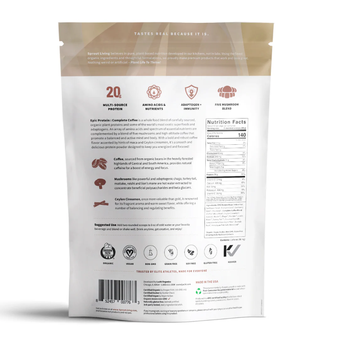 Organic Plant Protein Powder with Superfoods - Vegan, Additive-Free - Image 6