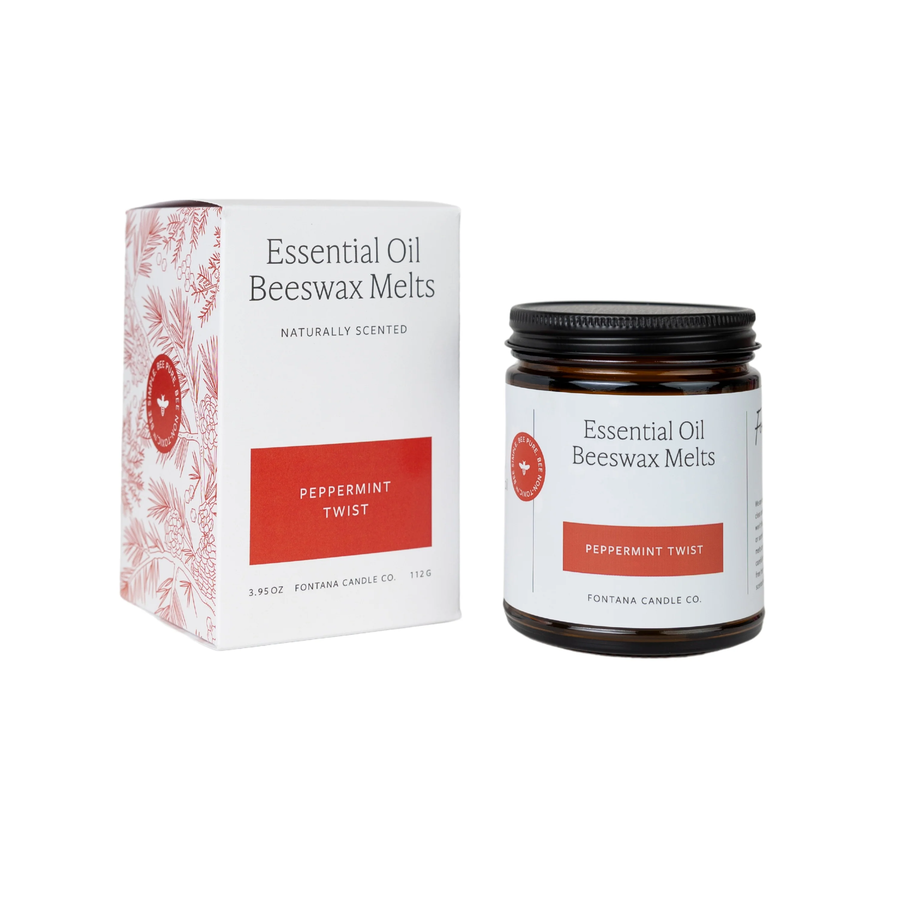Essential Oil Beeswax Melts - Peppermint Twist - Image 3