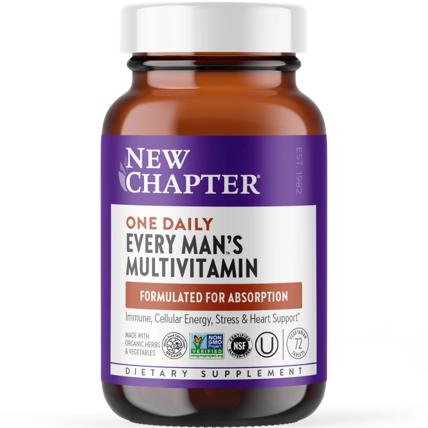 Every Man™'s One Daily Multivitamin - For Immune, Energy, Stress & Heart Support - Image 3