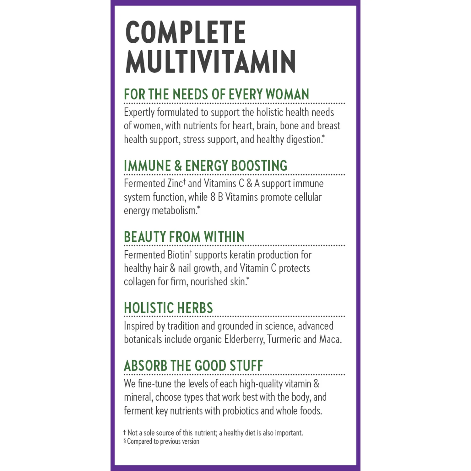 Every Woman™'s One Daily Multivitamin - For Immune, Energy, Stress & Beauty Support - Image 10