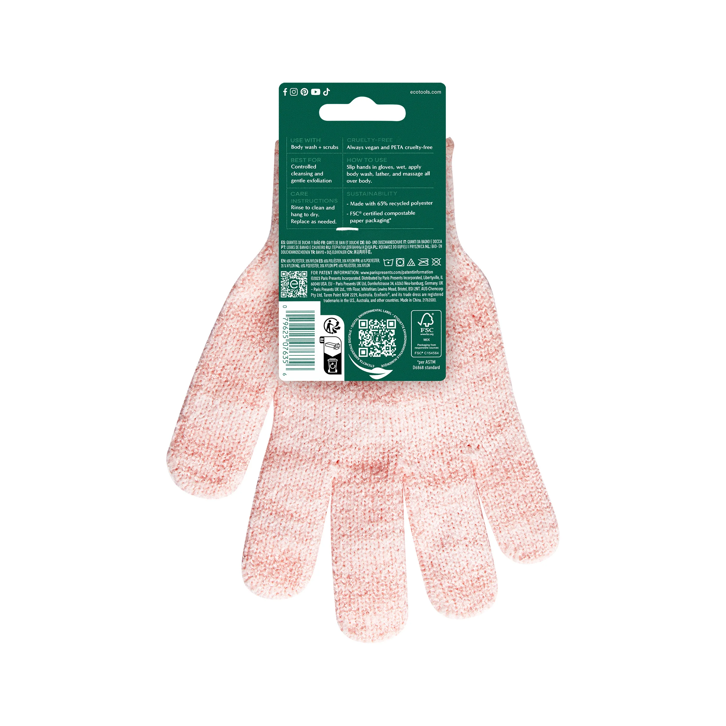 Exfoliating Gloves Pink - Image 3