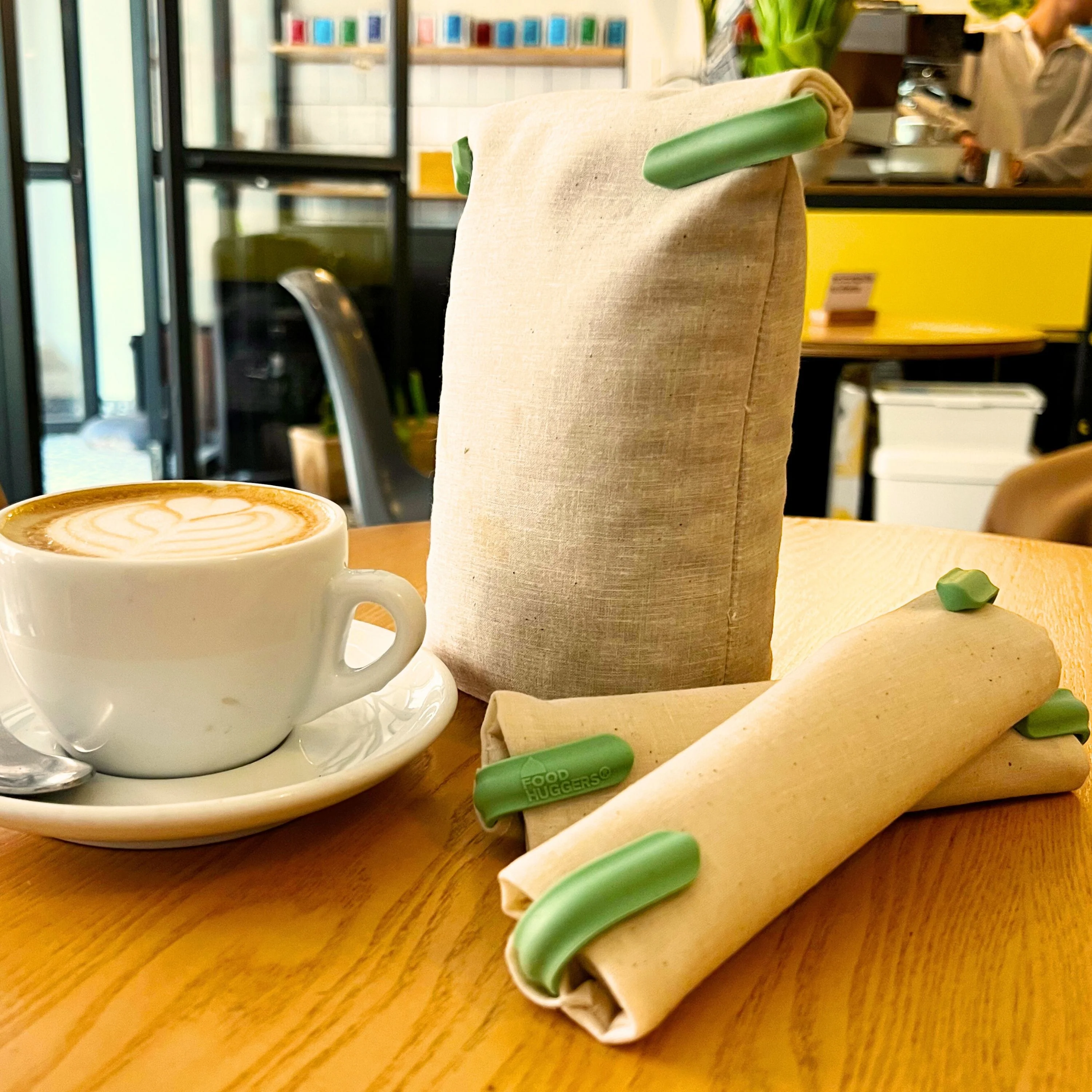 Fabric & Silicone Coffee Bag - Image 4