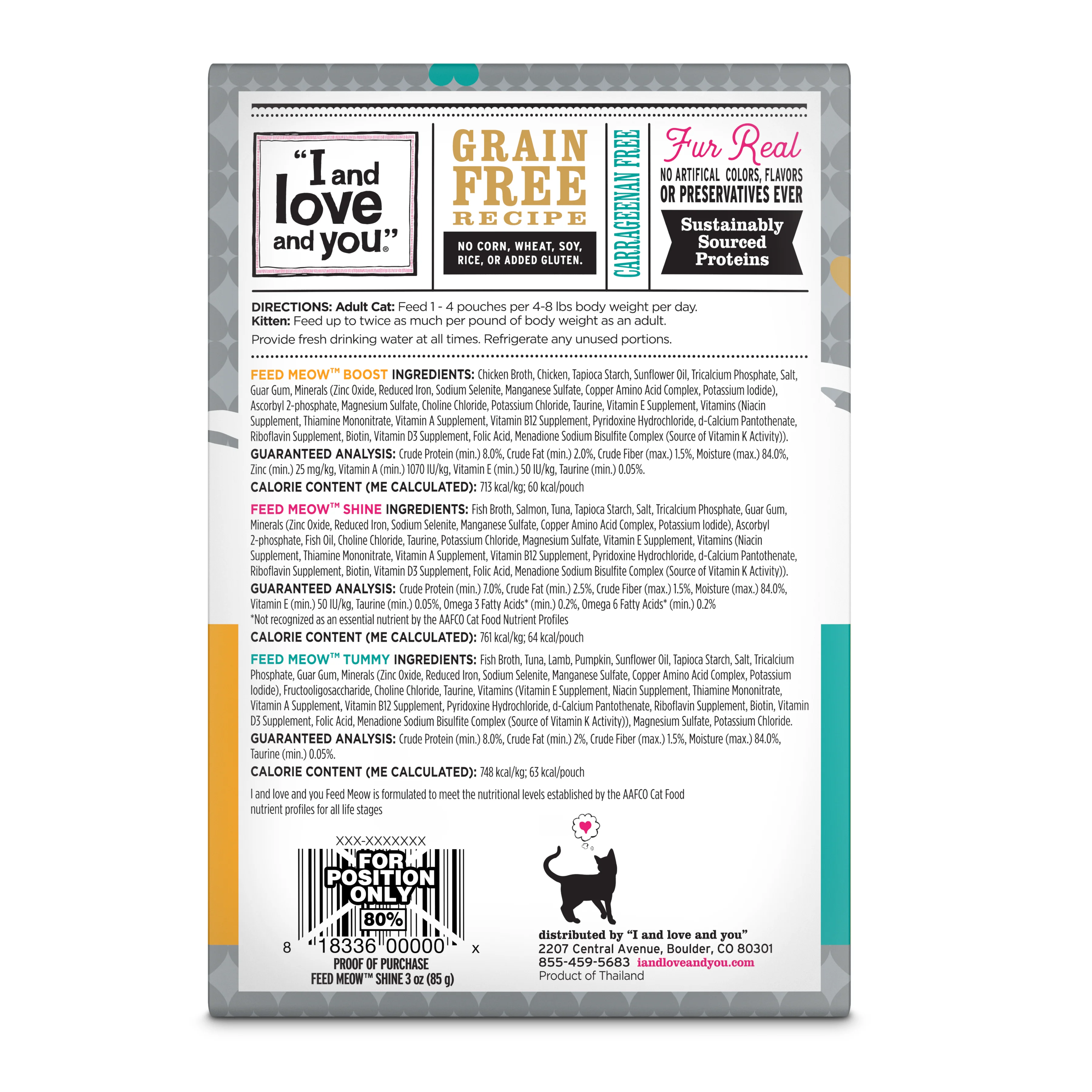 Feed Meow Variety Pack Grain-Free Chunks In Gravy Wet Cat Food - Image 2